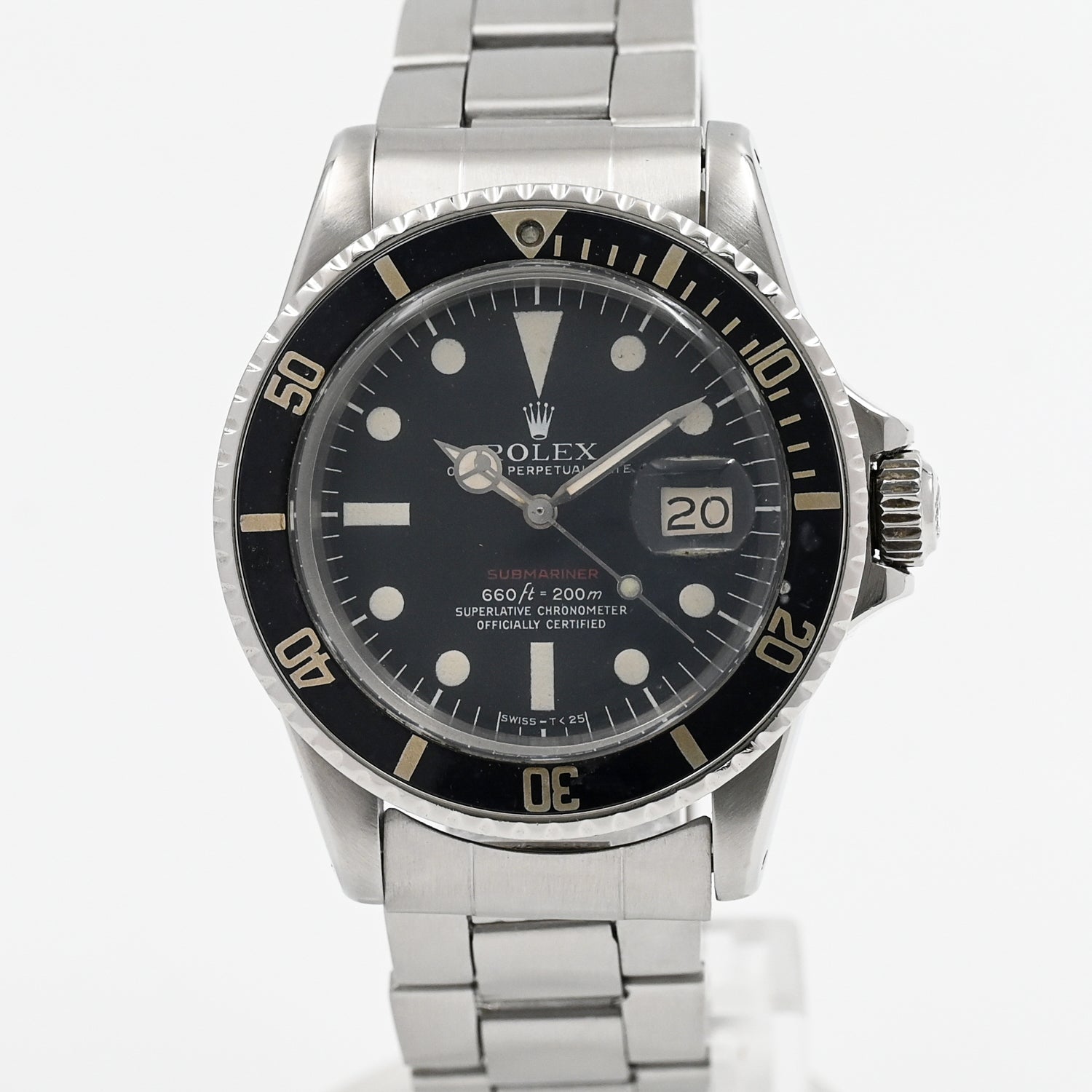 Vintage Rolex Submariner Date Red 1975 - Classic Luxury Diving Watch - Perfect for Collectors & Water Sports Enthusiasts