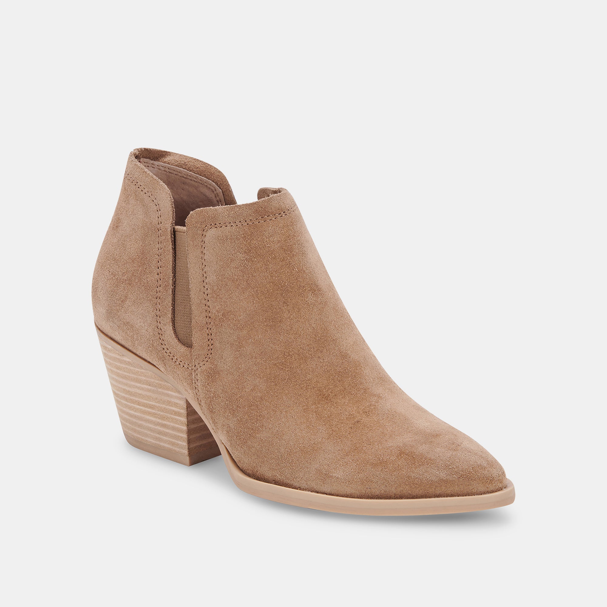DENALI BOOTIES TRUFFLE SUEDE ANKLE BOOTS - Women's Winter Fashion Boots for Casual Outfits & Outdoor Adventures