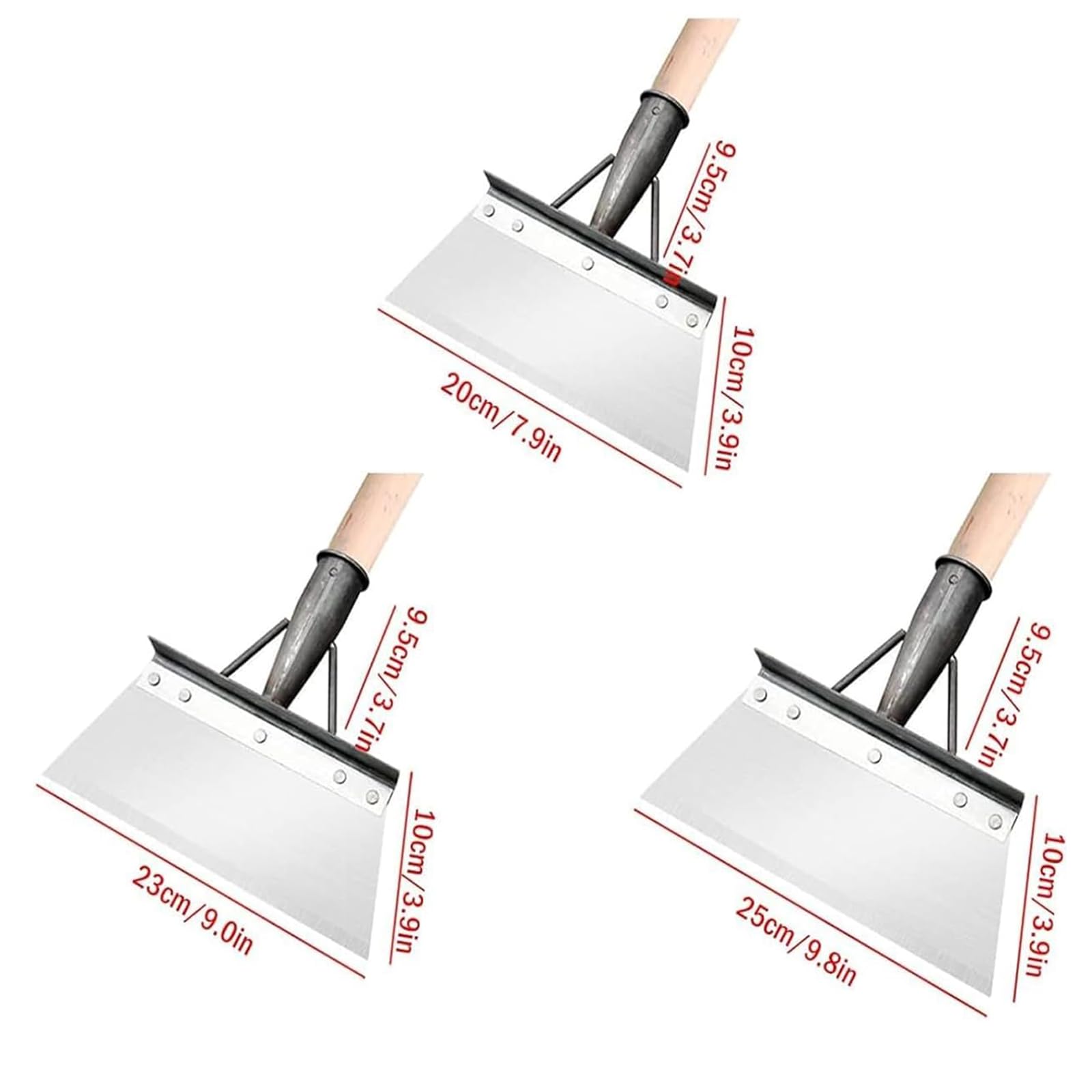 Multifunctional Garden Shovel - Weed Scraper Tool with Long Handle (9.84in) for Yard Cleaning