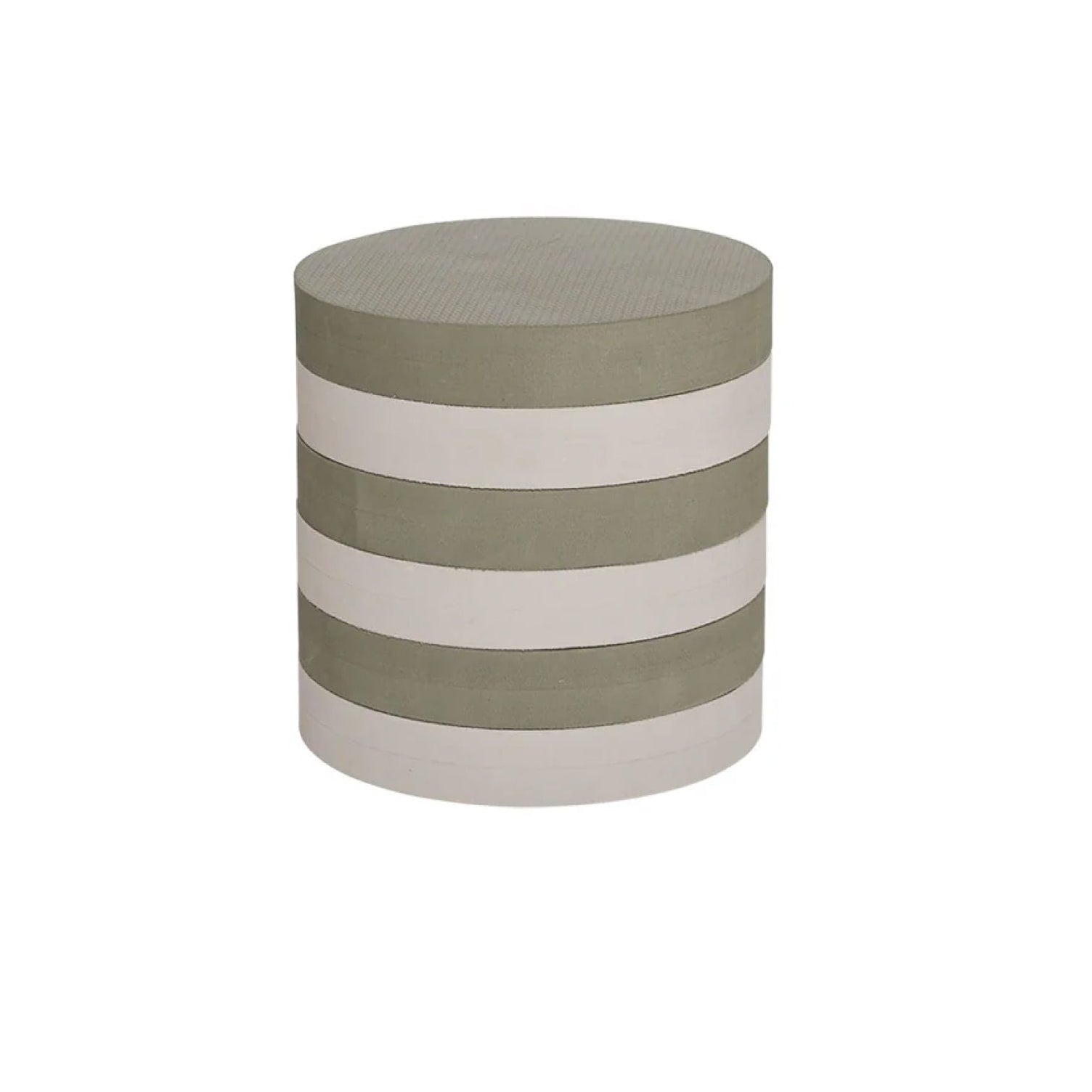 OYOY Iro Foam Stacking Stool - Lightweight & Durable Kids Furniture, Olive/Clay Color - Perfect for Playrooms, Classrooms & Indoor/Outdoor Use