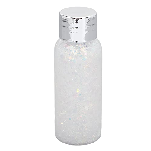Waterproof Liquid Glitter Makeup Gel - Quick Drying Stage Glue for Face & Body (White #09) | Perfect for Cosplay, Festival Makeup & Photo Shoots