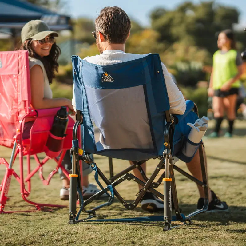 Stowaway Rocker™ - Compact Folding Rocking Chair for Camping, Travel & Small Spaces - Portable Outdoor Rocker for Patio, RV, Apartment & Nursery - Lightweight & Easy to Store
