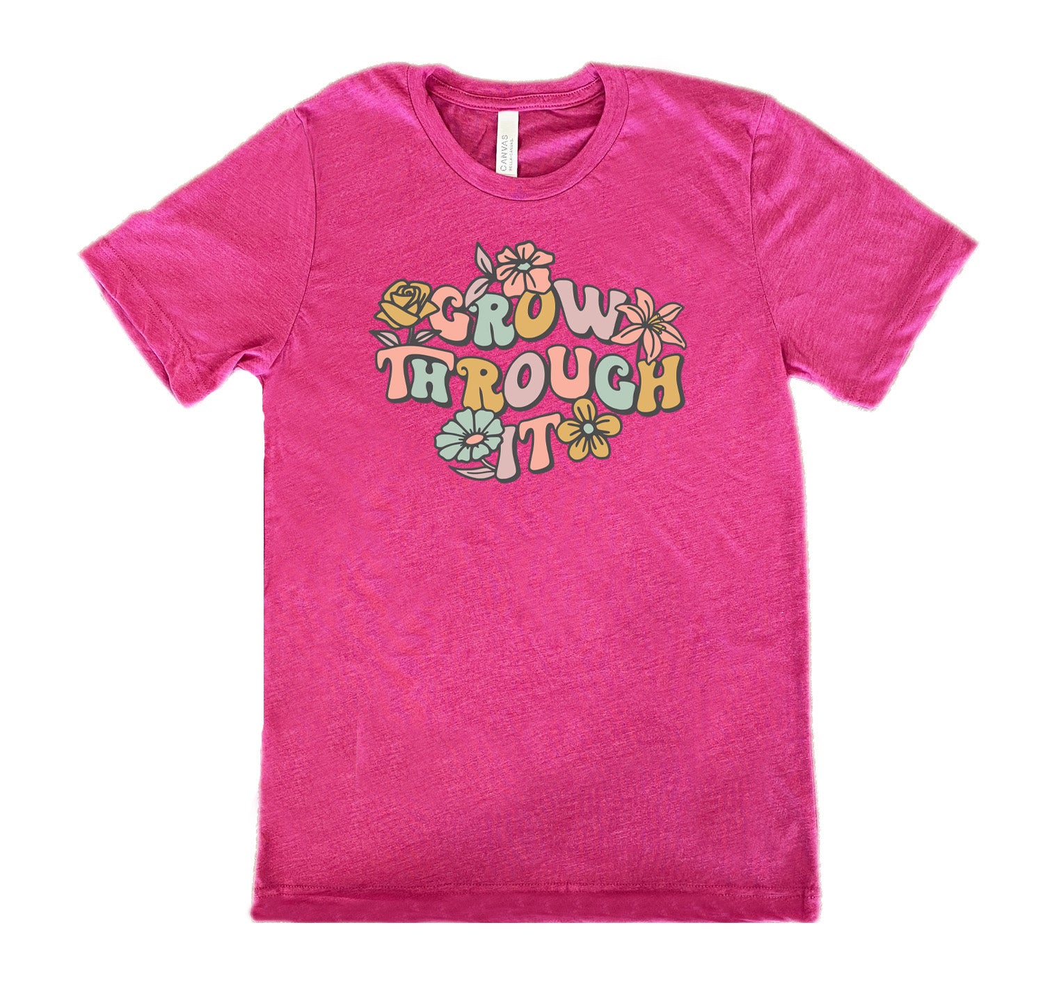 Grow Through It Unisex T-Shirt - Comfortable Cotton Tee for Men & Women - Perfect for Casual Wear, Workouts, and Everyday Inspiration