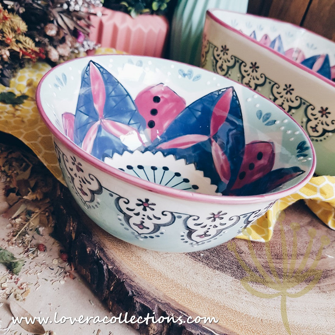 Turquoise Nusa Beach Soup Bowl - 70% Off Clearance Sale | Handmade Ceramic Dinnerware for Beach House, Coastal Decor & Boho Kitchen | Perfect for Soups, Salads & Decorative Display