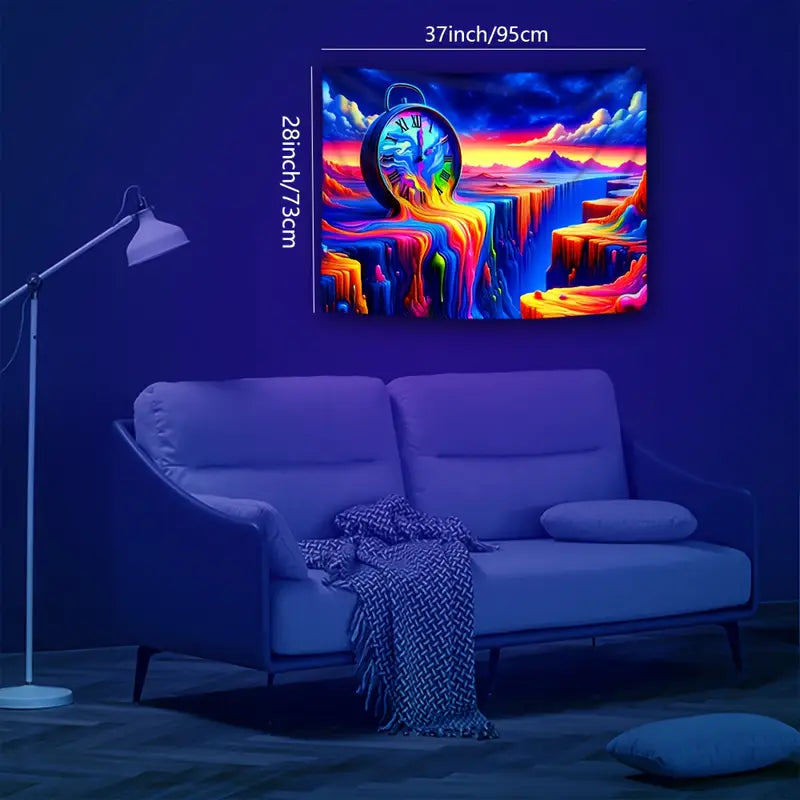Trippy Chronos - Psychedelic Wall Clock with Unique Design for Home & Office Decor | Perfect for Living Room, Bedroom, or Gift Idea