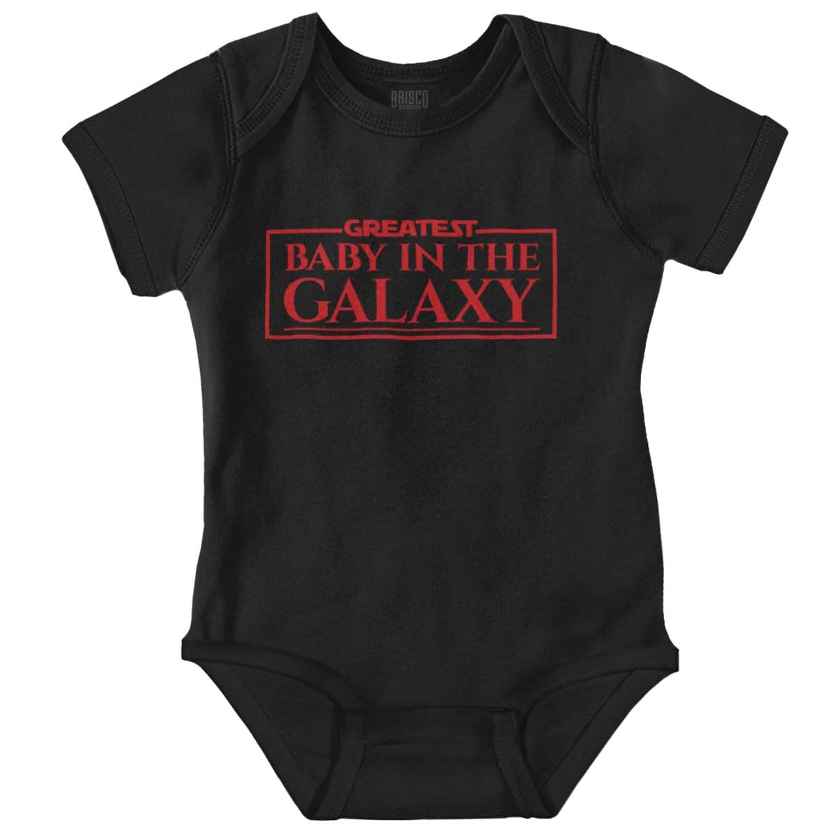 Brisco Brands Greatest Baby in the Galaxy Space-Themed Baby Romper for Boys & Girls - Perfect for Astronaut Costume, Space-Themed Birthday Parties & Photo Shoots