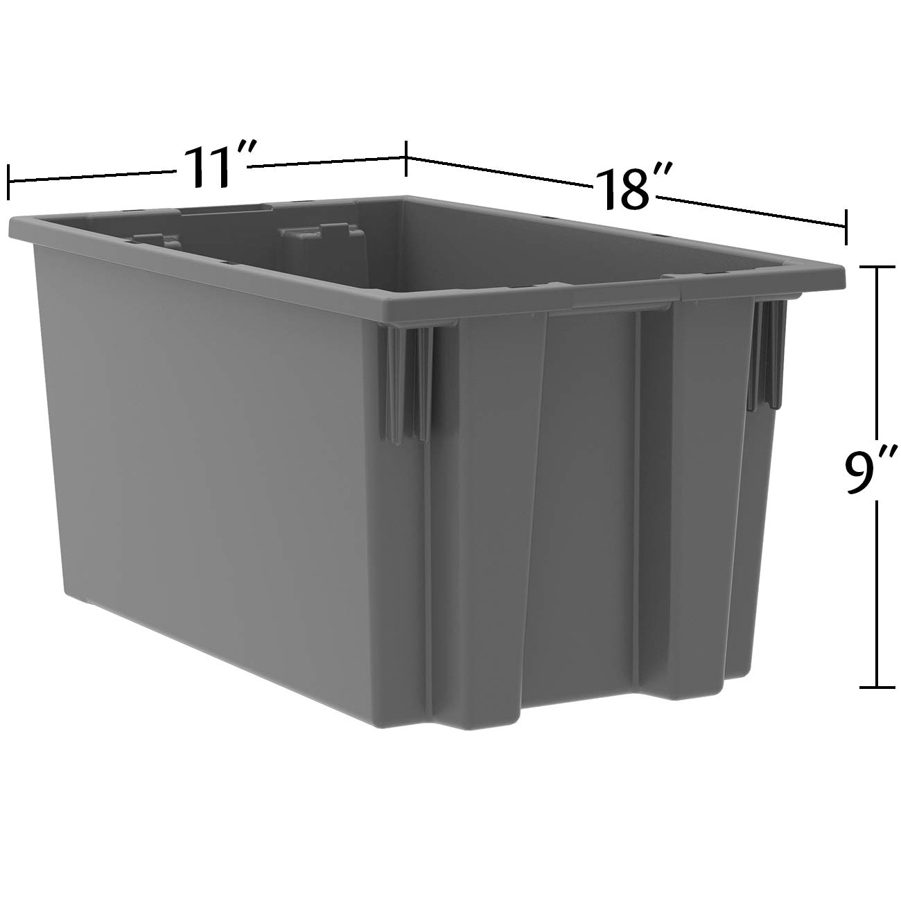 Akro-Mils 35185 Stackable Plastic Storage Bins - 18