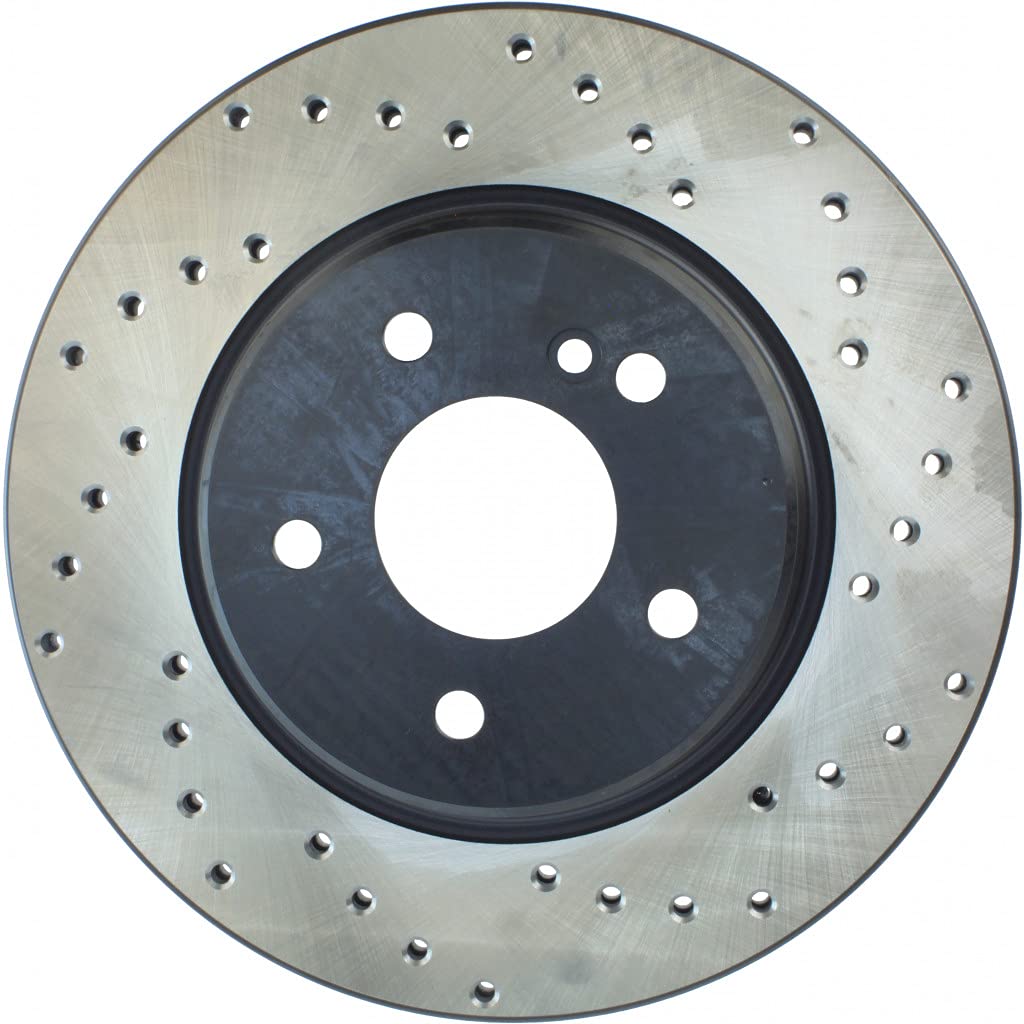 StopTech Sport Drilled Brake Rotor for 2017-2019 Volkswagen Golf Alltrack - Passenger Side (128.33131R) | High-Performance Braking for Street & Track Use