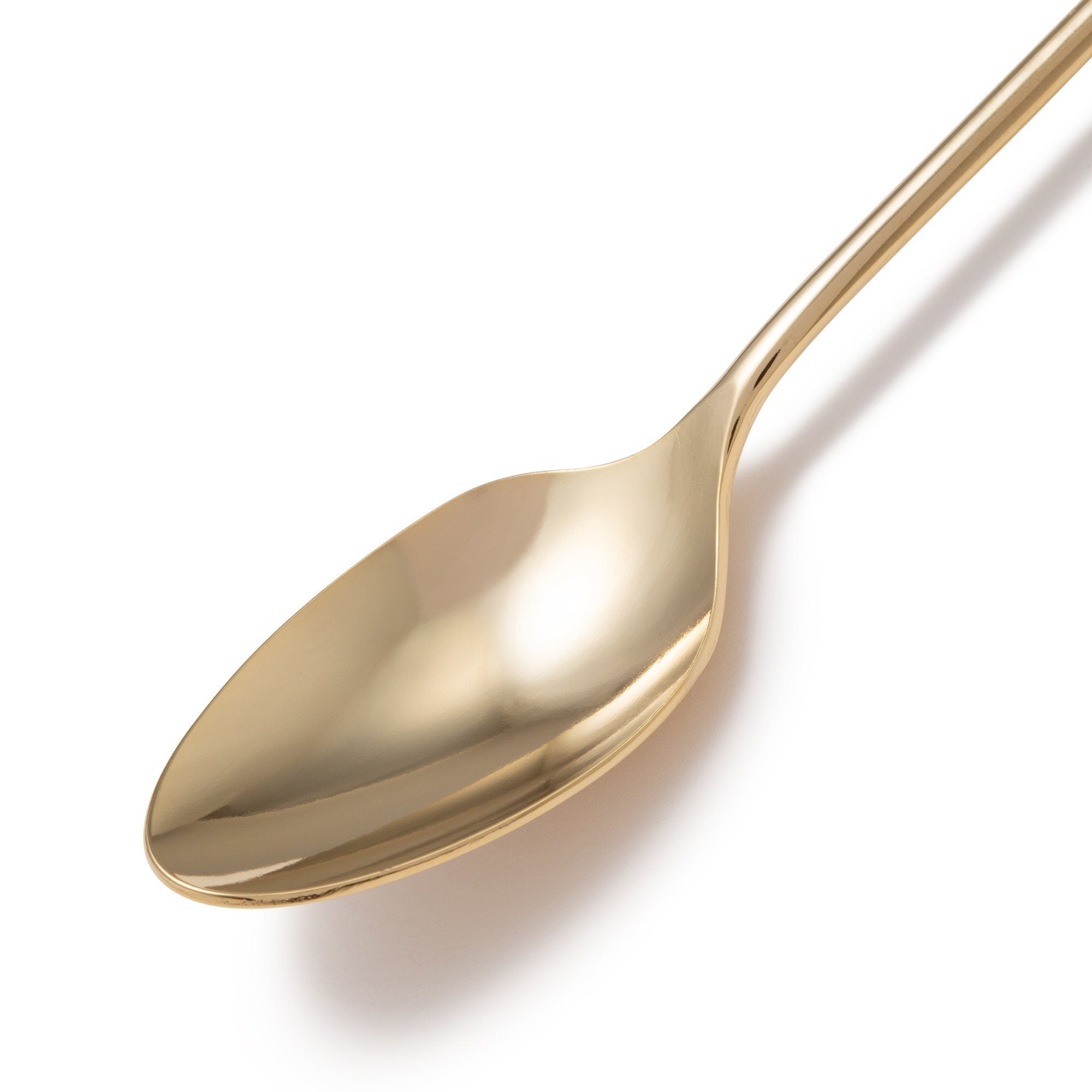 Premium Stainless Steel Lumiere Teaspoon Set - Elegant Yellow Handle, 6-Piece for Tea, Coffee, Desserts & Daily Dining