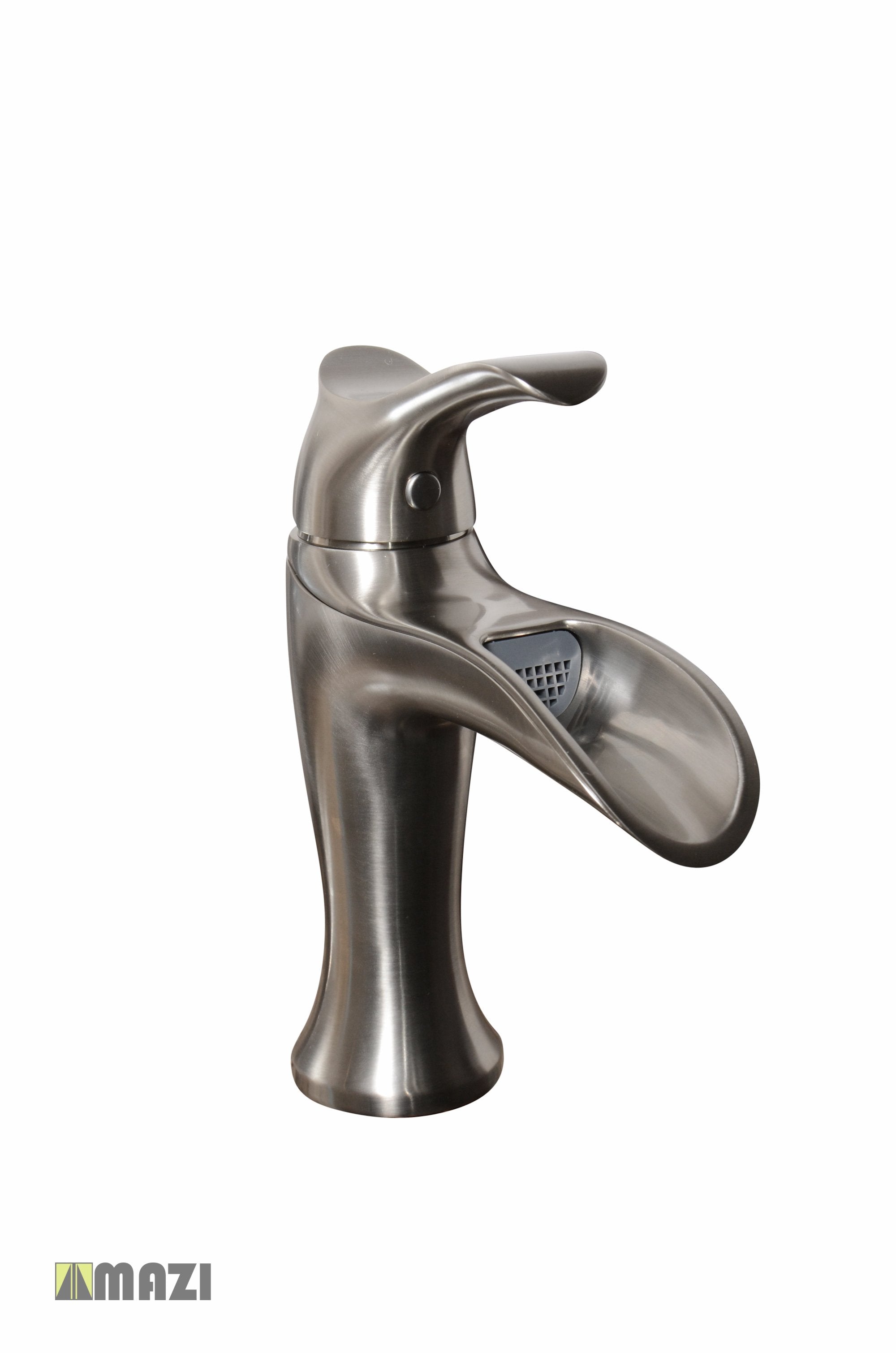 Brushed Nickel Bathroom Vessel Faucet - Modern Sink Faucet for Bathroom Vanity, Powder Room & Guest Bath | Model 466