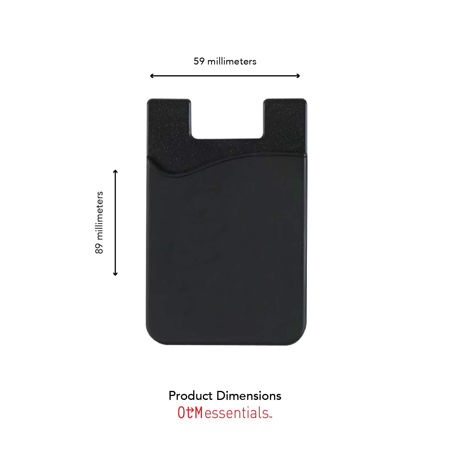 The College of New Jersey Genuine Leather Wallet Sleeve - Slim RFID Blocking Card Holder for Men & Women - Black Classic Design - Perfect for Everyday Use, Travel & Business