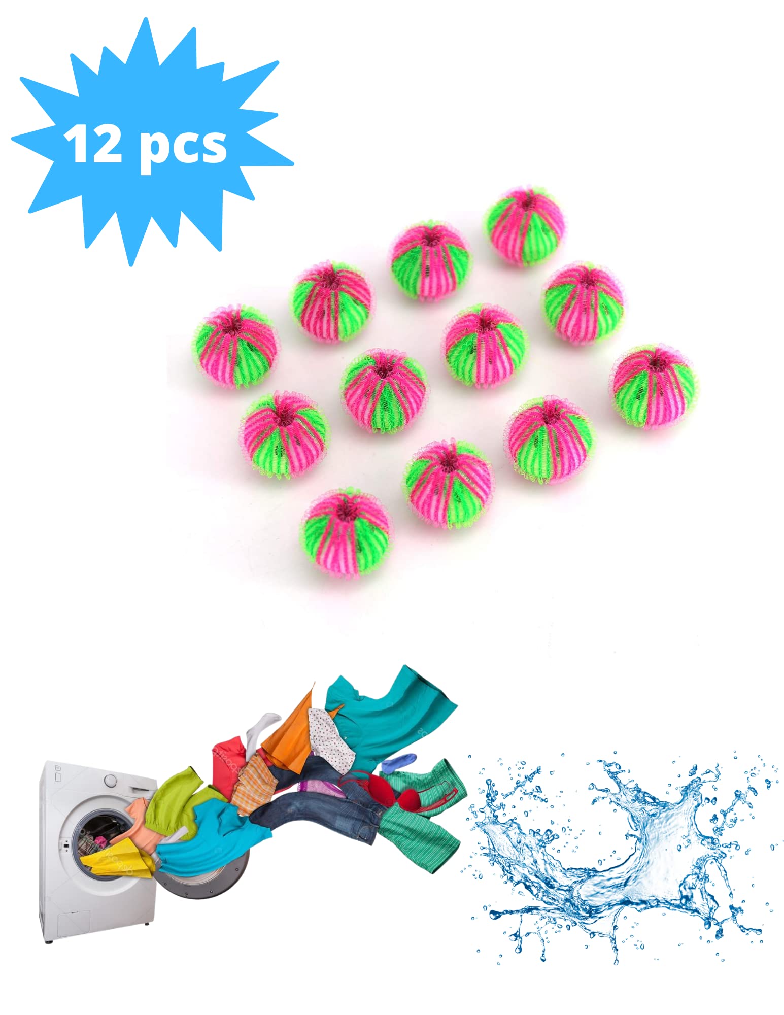Best Pet Hair Remover Bundle - Reusable Lint Roller & Laundry Balls for Dogs & Cats | Portable Pet Hair Remover Wand & Fuzz Eliminator | Perfect for Furniture, Clothes & Car Cleaning