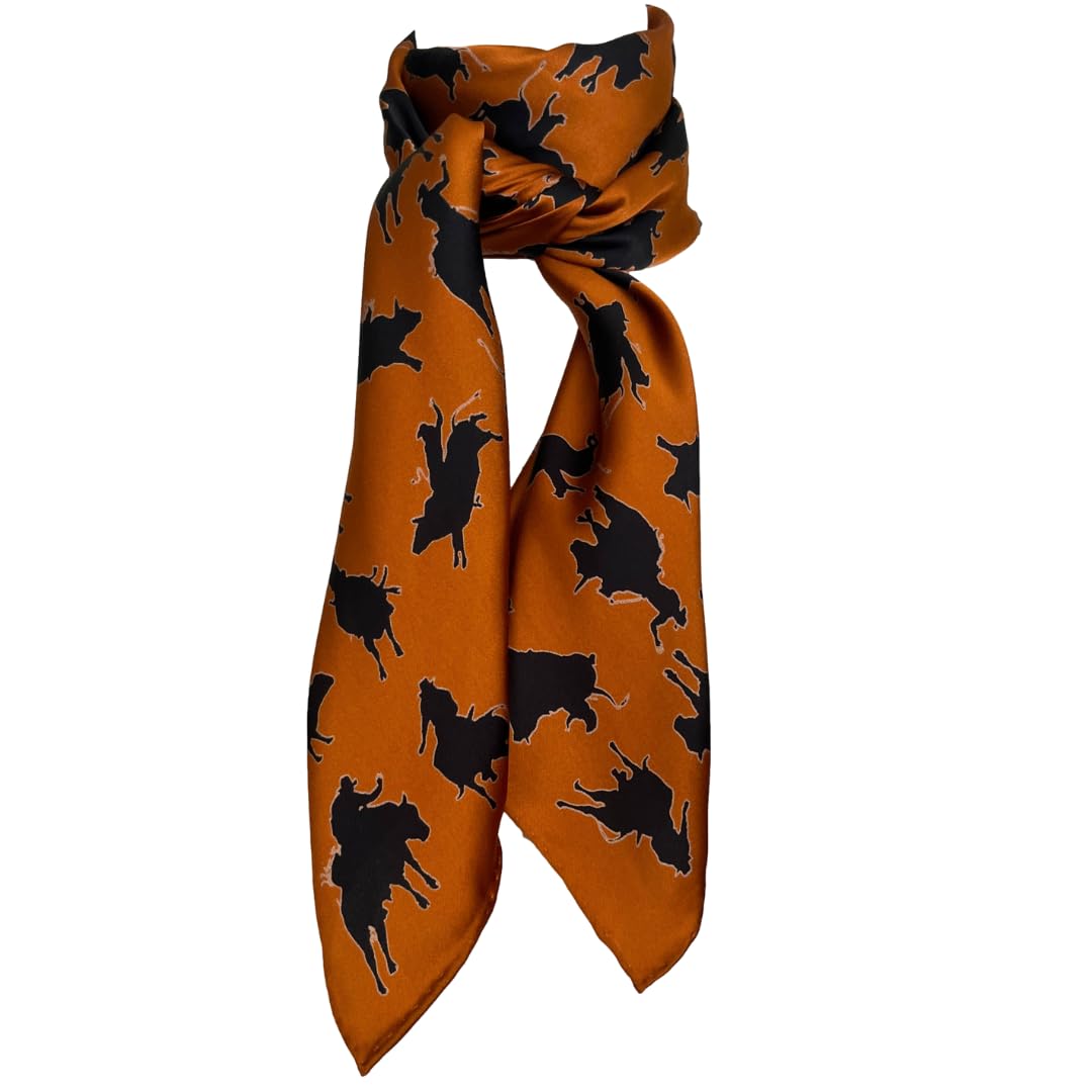 100% Pure Silk Wild Rags Scarf for Men & Women - Western Cowboy Bandana & Fashion Neckerchief | Perfect for Rodeo, Horse Riding & Outdoor Adventures