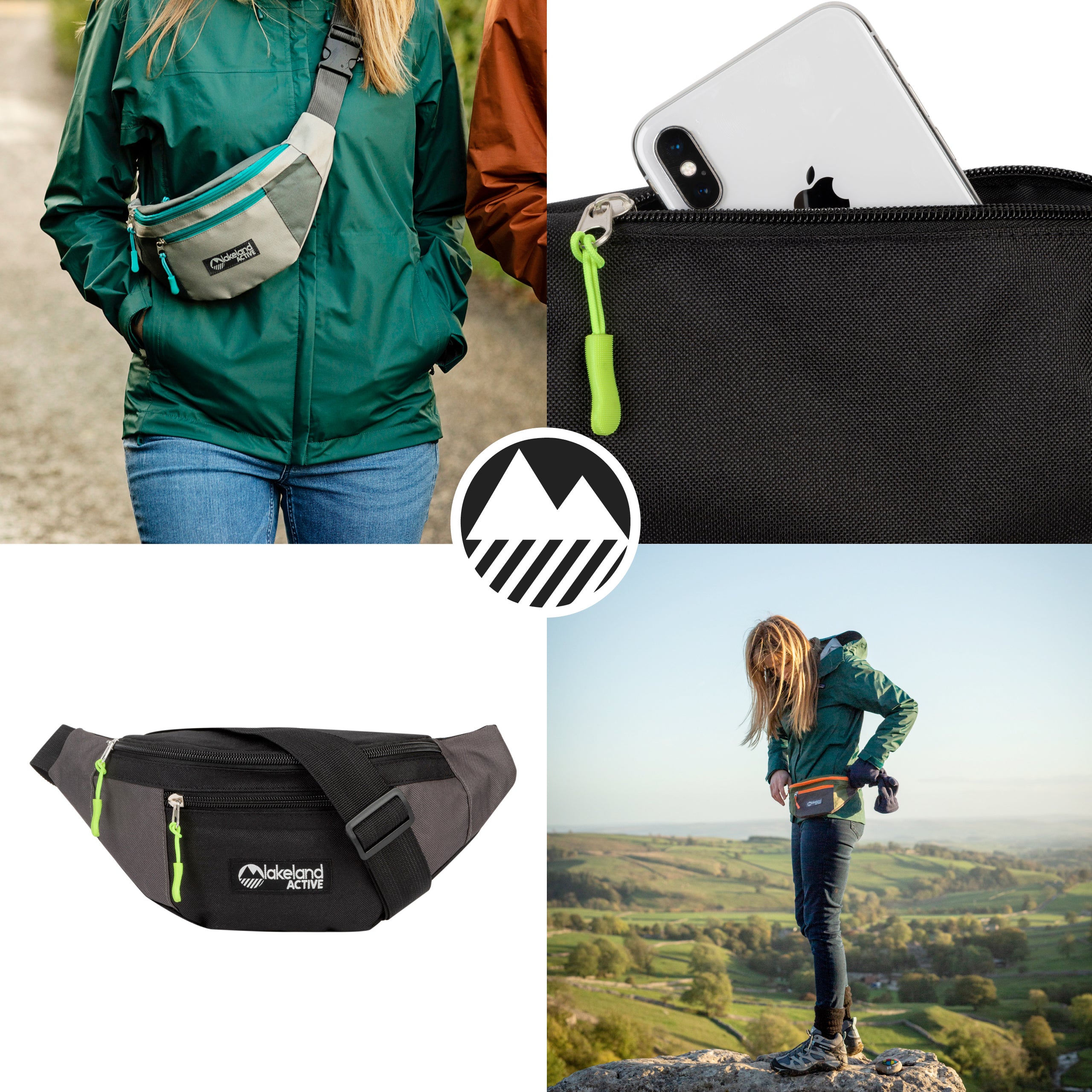 Mossband Lightweight 1.5L Bum Bag Waist Pack - Perfect for Travel, Hiking, Running & Outdoor Activities