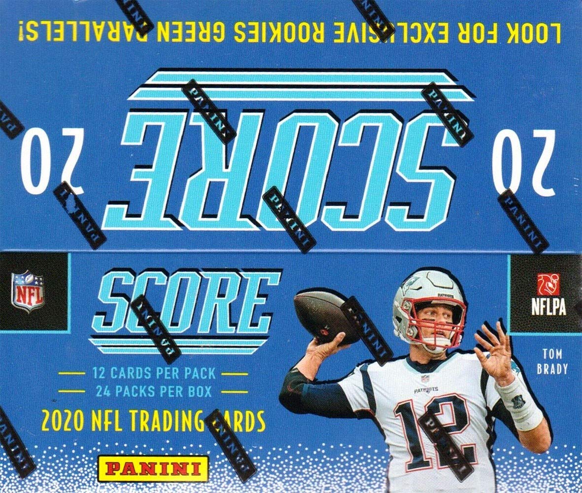 2020 Panini NFL Score Football Trading Card Retail Box - 24 Packs for Collectors, Sports Fans & Fantasy Football Enthusiasts | Perfect for Trading, Gifting & Displaying