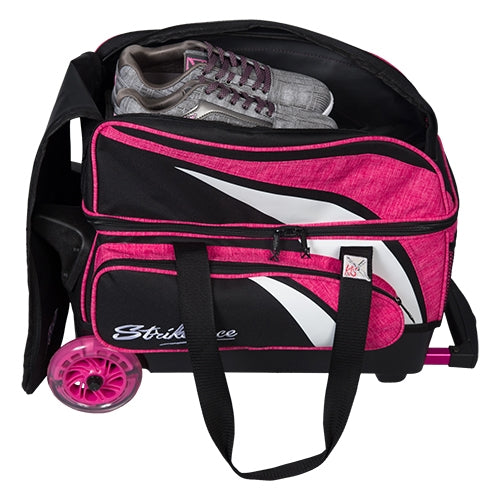 KR Strikeforce Cruiser Pink Double Roller Bag - Lightweight Travel Luggage with Spinner Wheels for Women & Girls, Perfect for Airplane Carry-On, Business Trips & Vacation Getaways