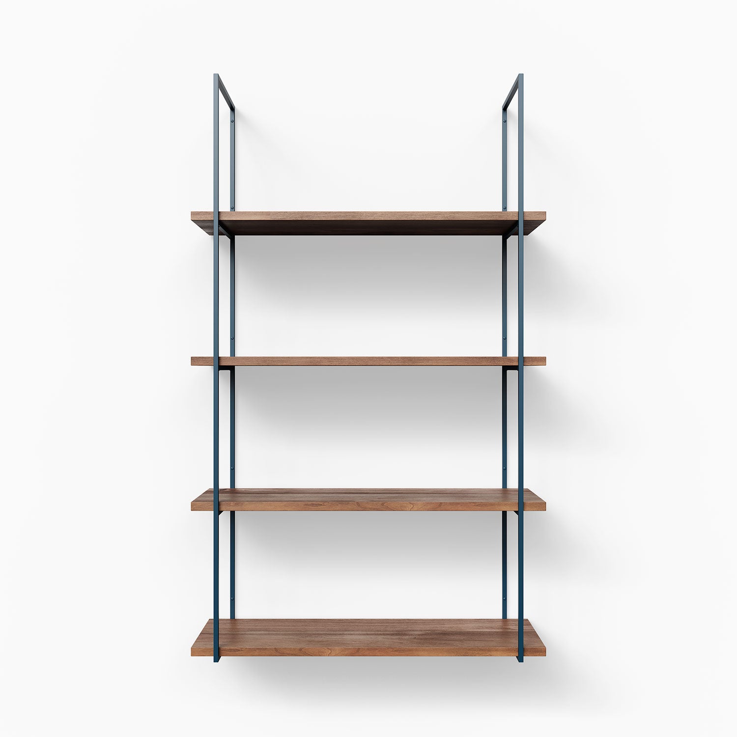 Lloyd Nutmeg 4 Tier Wooden Shelf - Rustic Storage Organizer for Bathroom, Kitchen, Bedroom & Living Room - Space Saving Home Decor