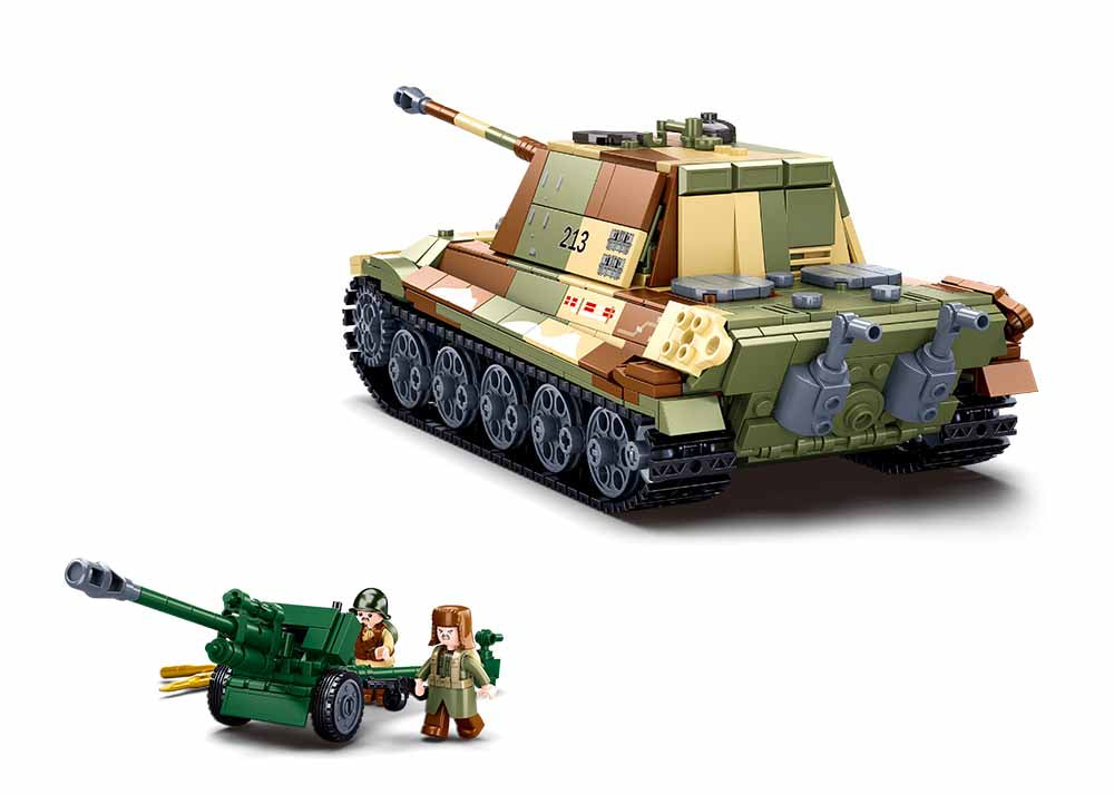 King Tiger Heavy Battle Tank WW2 (2-in-1) Set - 930 Piece M38 B0980 Military Building Blocks - Perfect for History Enthusiasts & Model Collectors