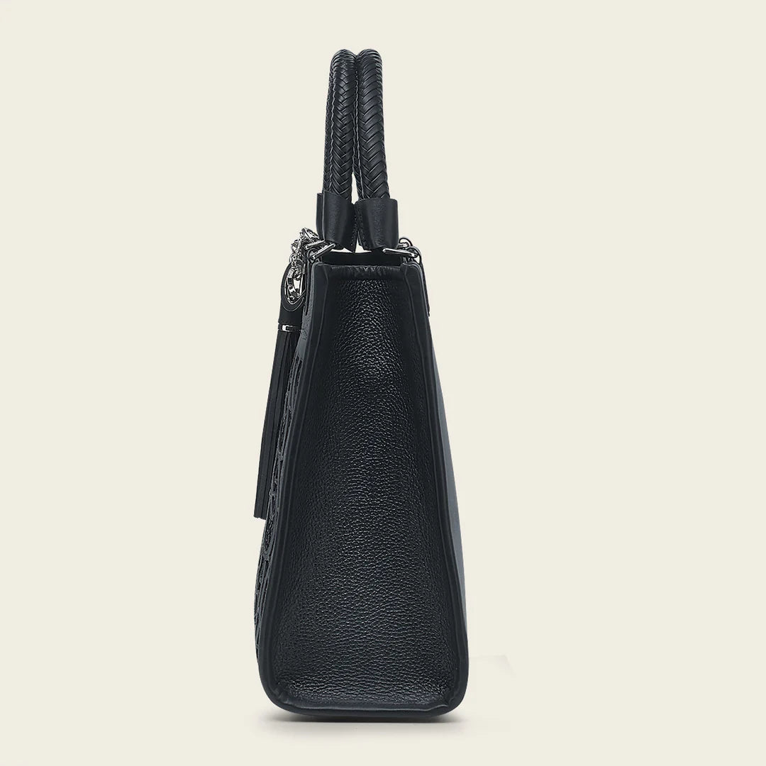 BOD2MRS Women's Fashion Leather Tote Bag - Stylish Black Handbag for Work, Travel & Everyday Use