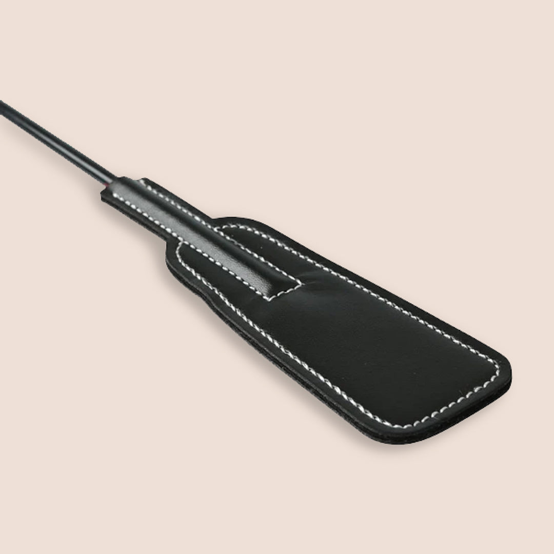 Sex & Mischief Feather Slapper - Double Ended Feather Plume & Vinyl Spanking Paddle for Sensual Play, BDSM, and Adult Entertainment