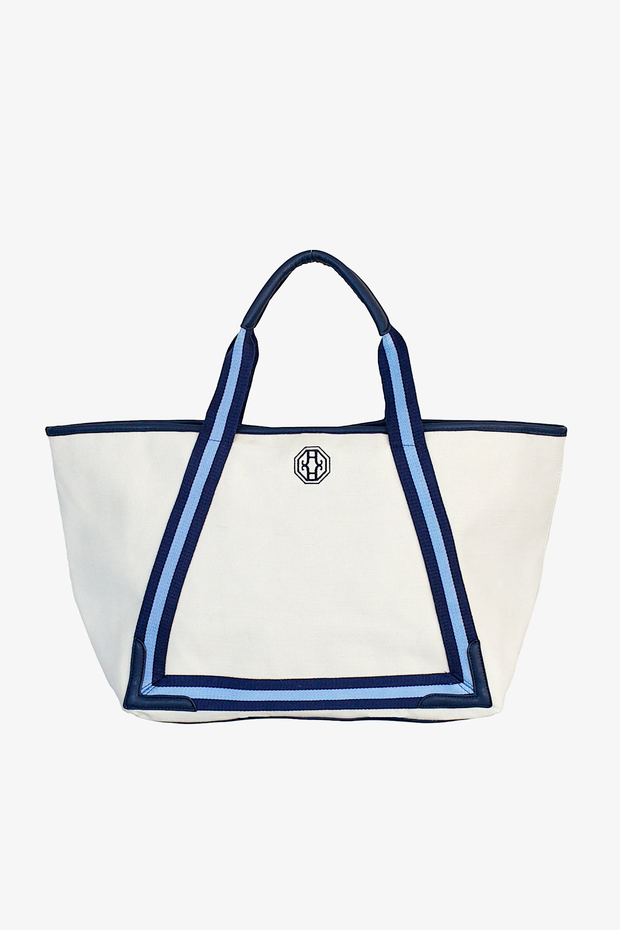 Stylish Navy Blue Beach Tote Bag - Large Waterproof Summer Tote for Women - Perfect for Pool, Beach Vacation, and Shopping Trips