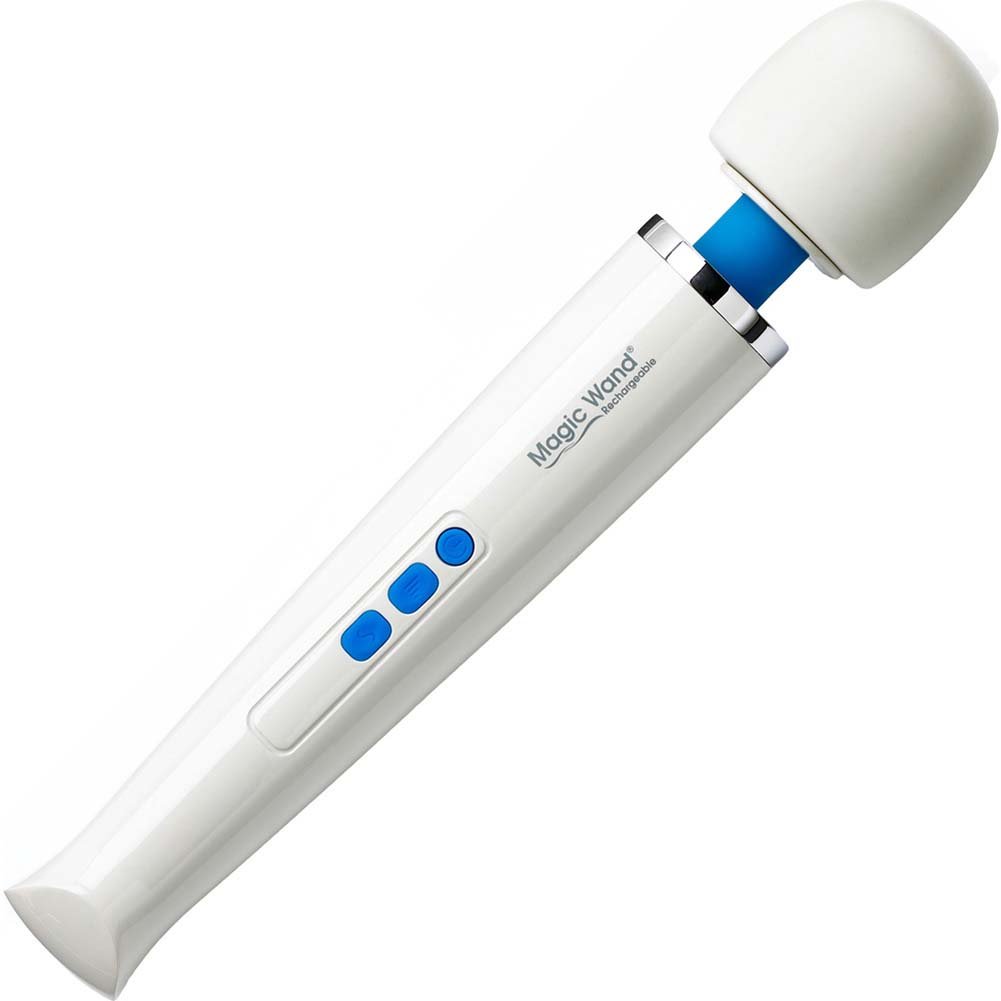 Rechargeable Magic Wand Personal Massager for Neck & Back Pain Relief - White - Perfect for Home Relaxation & Muscle Therapy After Workouts