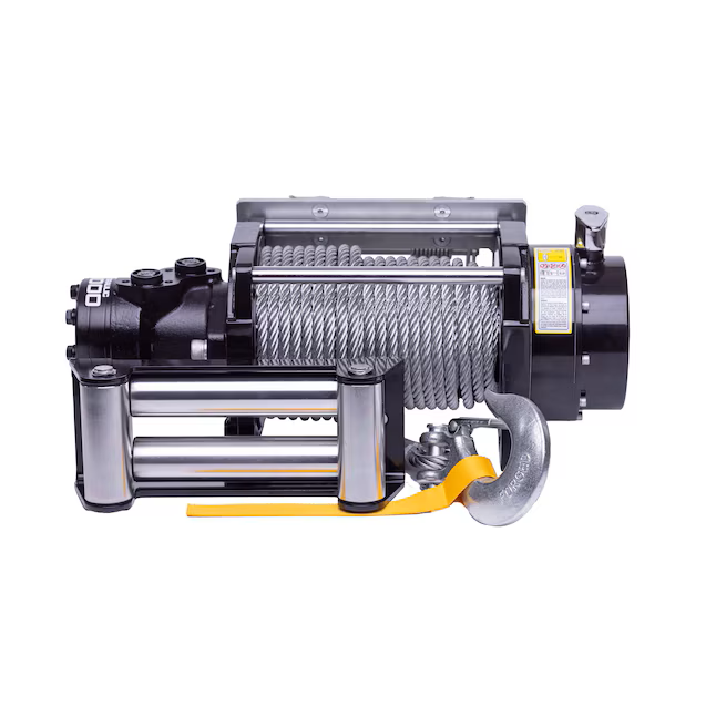DK2 10000NH 10,000 lbs Heavy Duty Hydraulic Winch with Steel Cable - Off-Road Recovery, Towing, Construction & Industrial Use