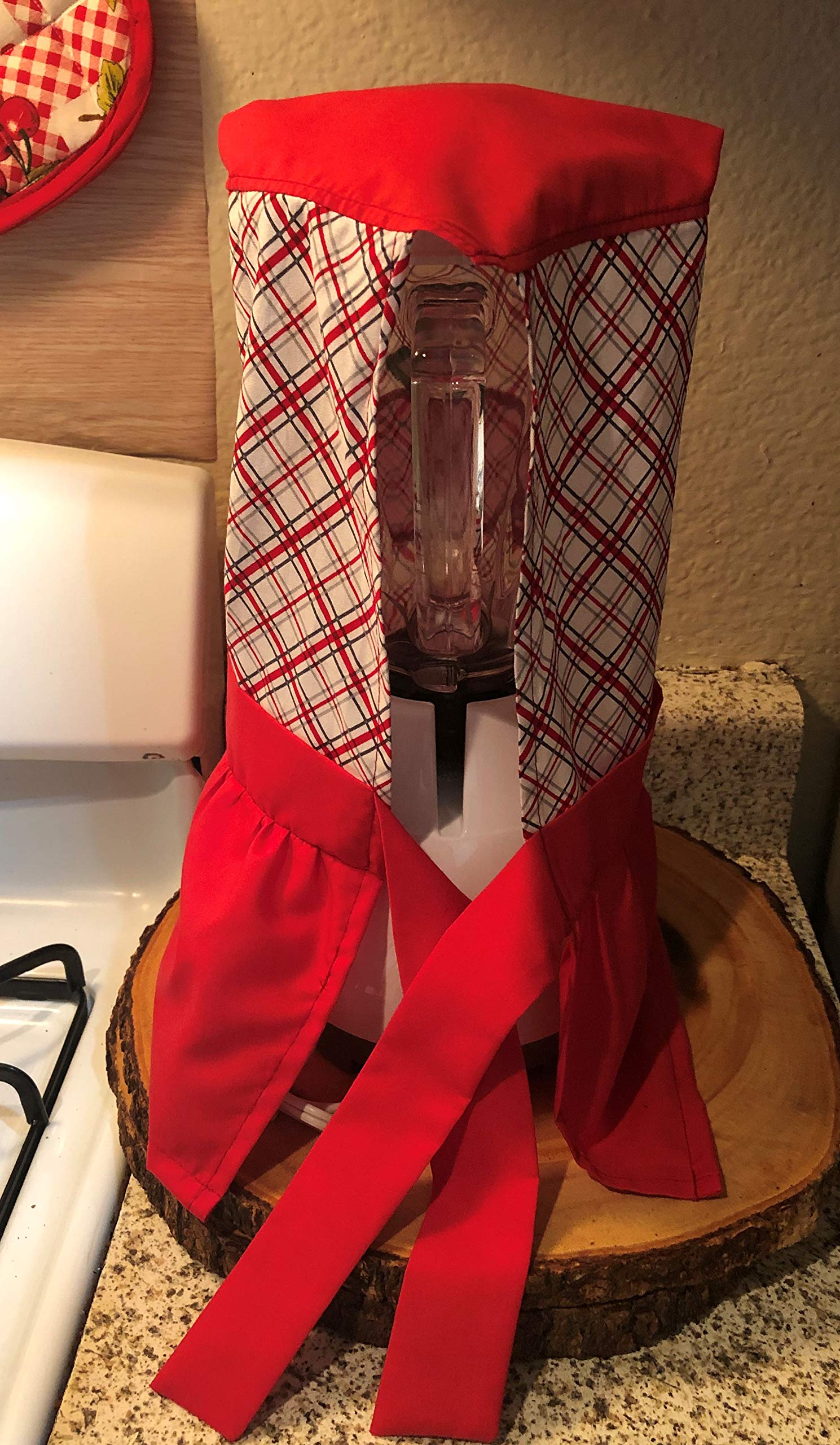 Embroidered Apple OSTER Blender Cover with Bow for Kitchen Decor