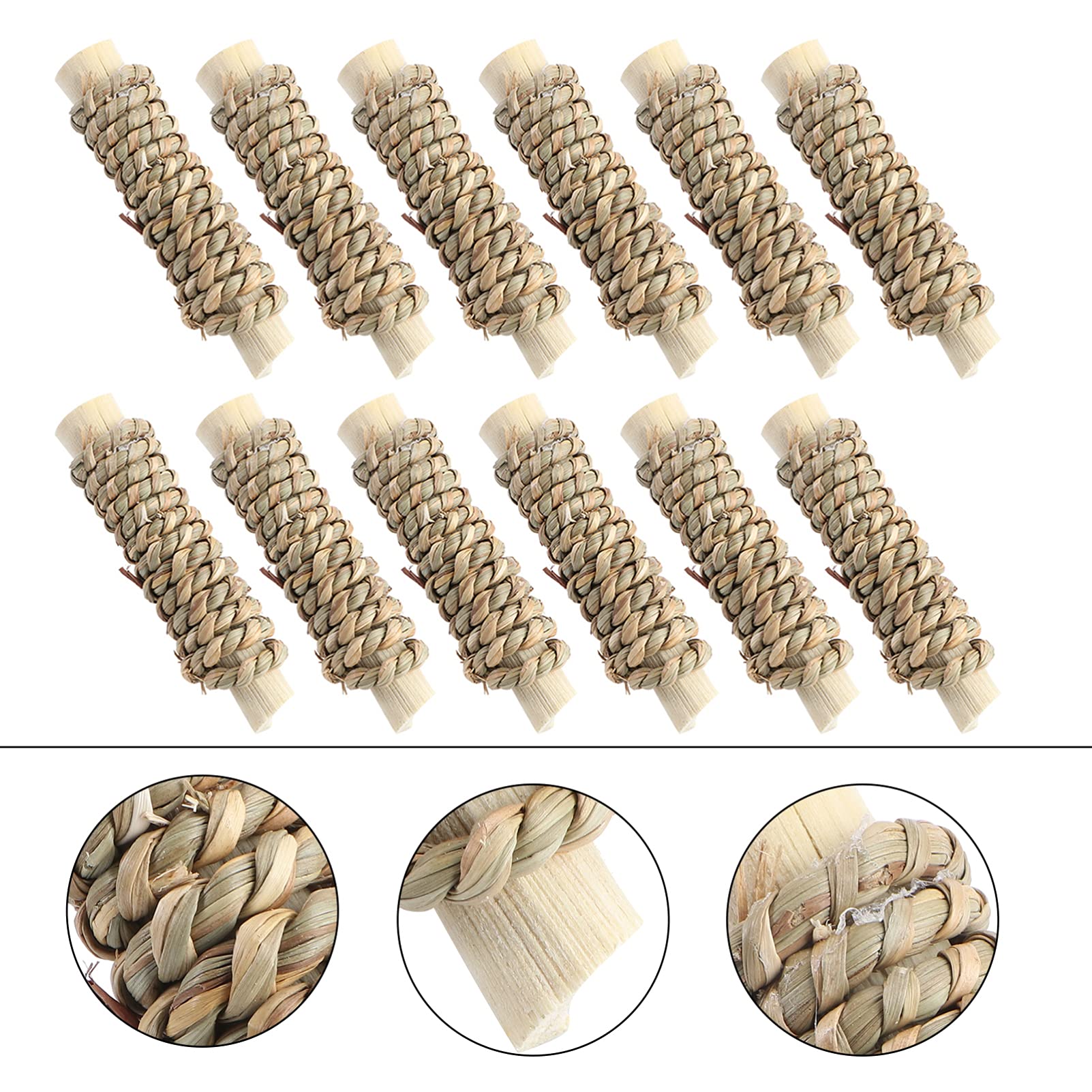 Balacoo 2-Pack Natural Wooden Hamster Chew Toys - Small Animal Teething & Foraging Toys for Hamsters, Chinchillas, Puppies & Parrots - Safe Biting & Grinding Orb for Pet Dental Care & Cage Enrichment