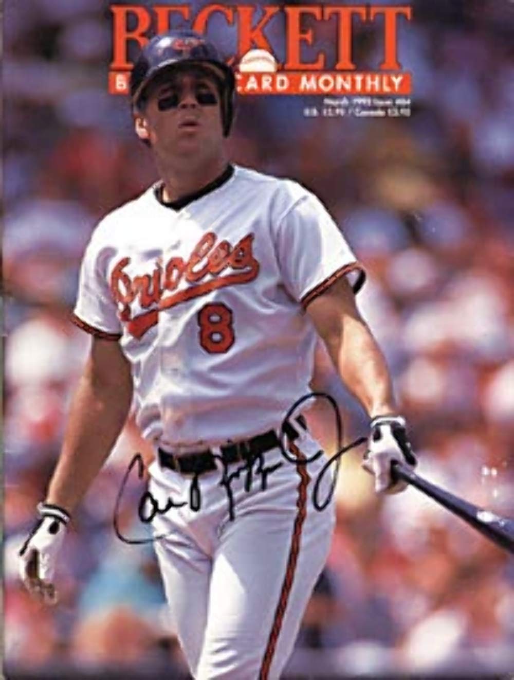 Cal Ripken Jr. Autographed Beckett Baseball Card - March 1992 Issue | Authentic Signed Collectible for Baseball Memorabilia Fans & Sports Collectors | Perfect for Display, Investment & Gift Giving