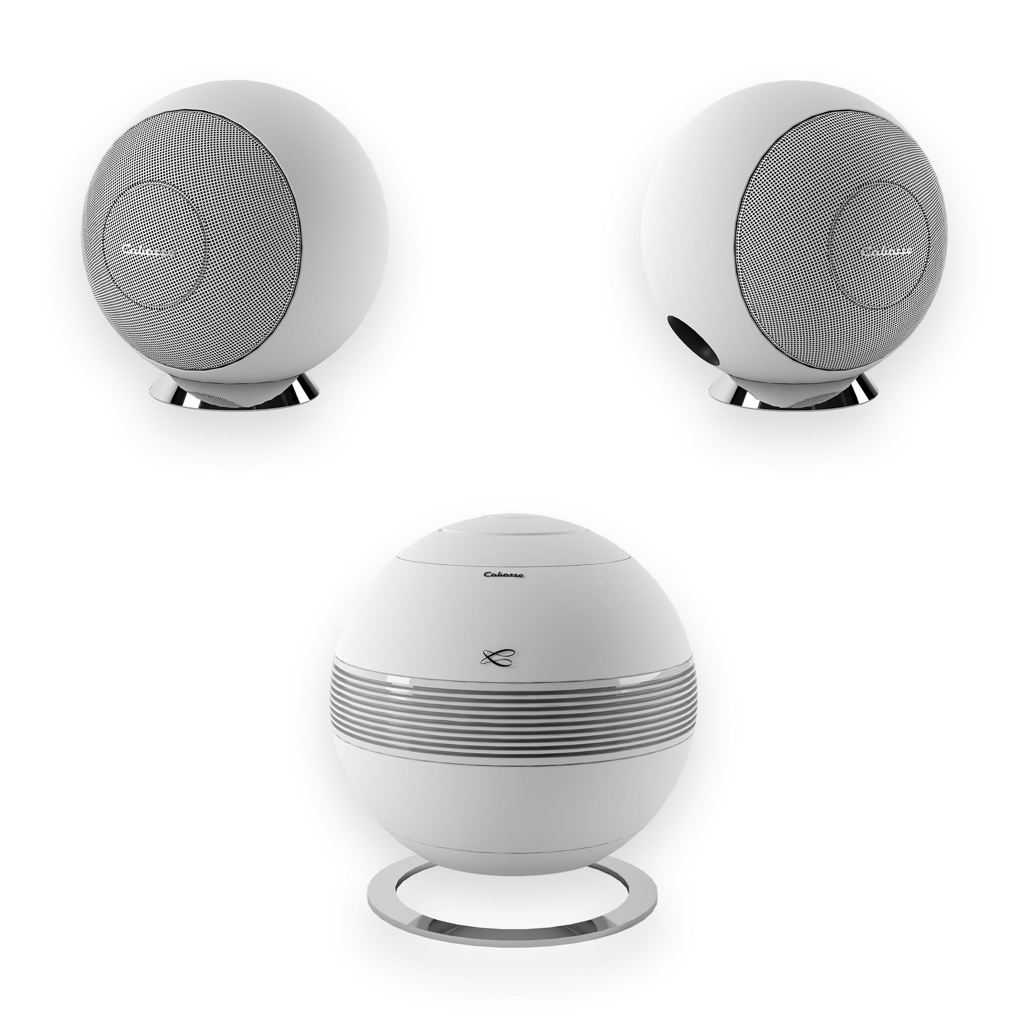 Cabasse Riga 2 + Pearl Sub System - High-End Wireless Bluetooth Speaker with Subwoofer for Home Theater, Party & Outdoor Entertainment