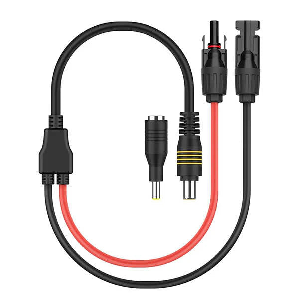 BougeRV 6 Feet 14AWG Solar Panel Connector to DC Adapter - Compatible with RV, Marine, Off-Grid Power Systems & Solar Panel Kits