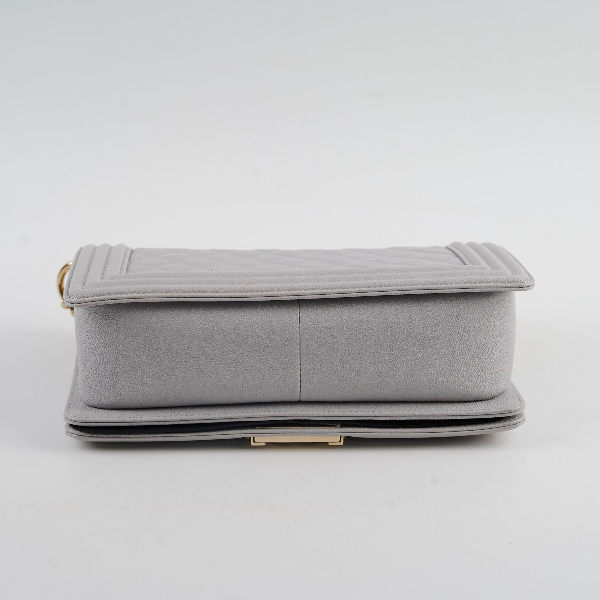 Chanel Boy Bag Old Medium Grey Caviar Leather Crossbody Bag - Luxury Designer Handbag for Women, Perfect for Parties, Dating & Daily Use