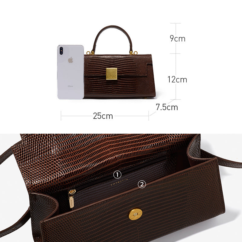 Genuine Leather Shoulder Bag for Women - Stylish Underarm Tote & Crossbody Purse - Perfect for Work, Travel & Everyday Use