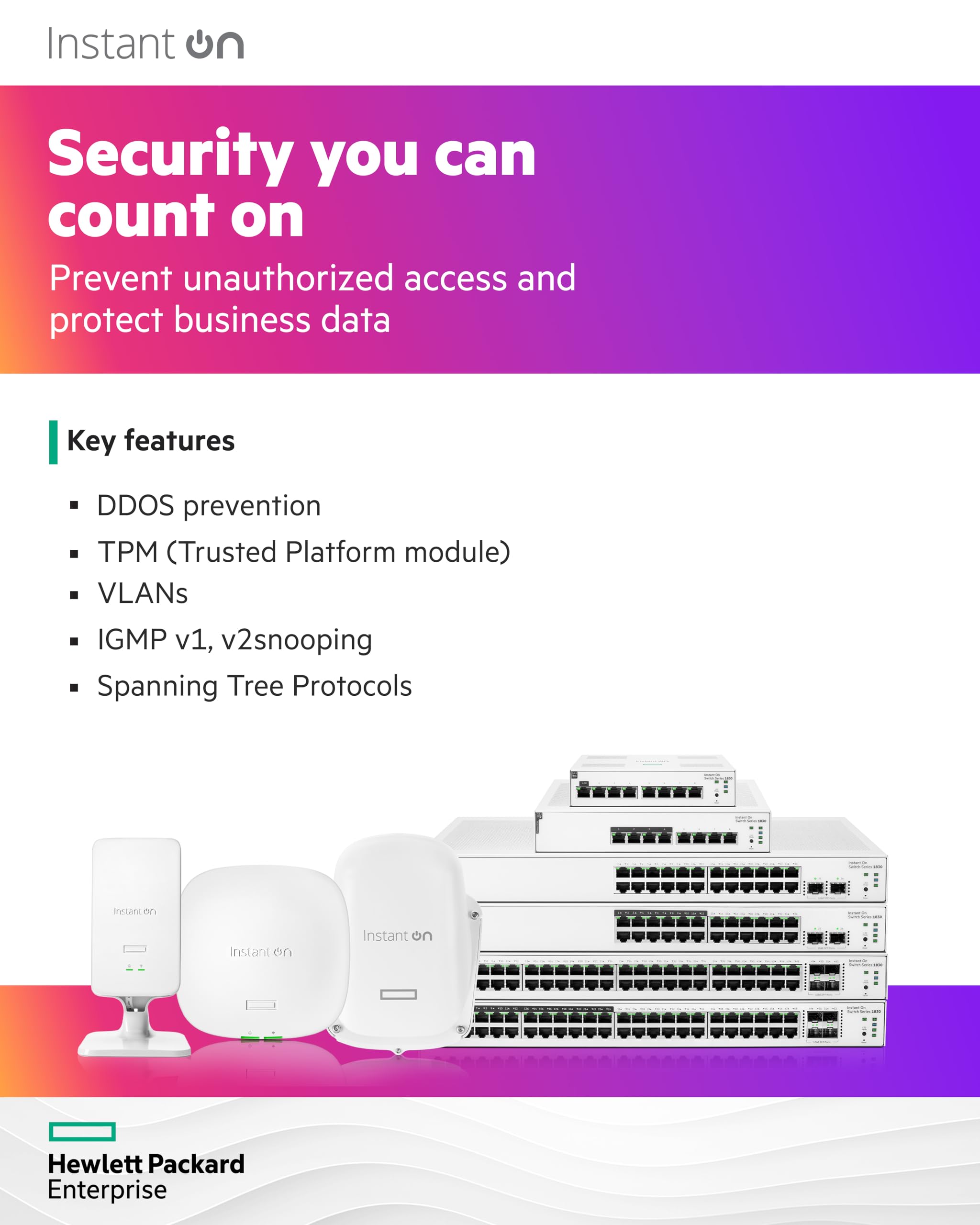 HPE Networking Instant On 1830 8-Port Gigabit Smart Managed Layer 2 Ethernet Switch | 8x 1G Ports | Fanless Design | UK Power Cord (JL810A#ACC) | Ideal for Small Business Networks & Home Offices