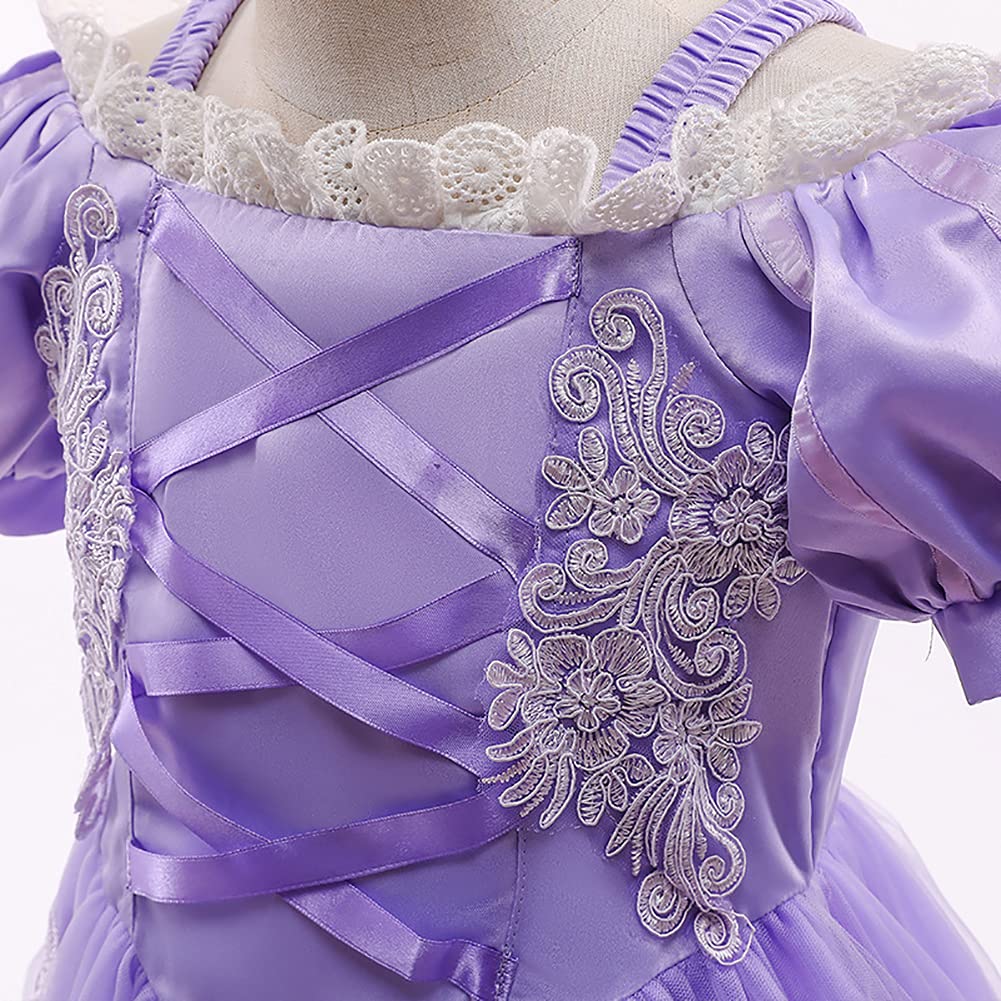 Butterfly Princess Dress for Girls - Elegant Tulle Costume with Accessories for Birthday Party, Halloween, Christmas, Carnival & Cosplay - Perfect for Dress-Up, Role Play & Special Occasions