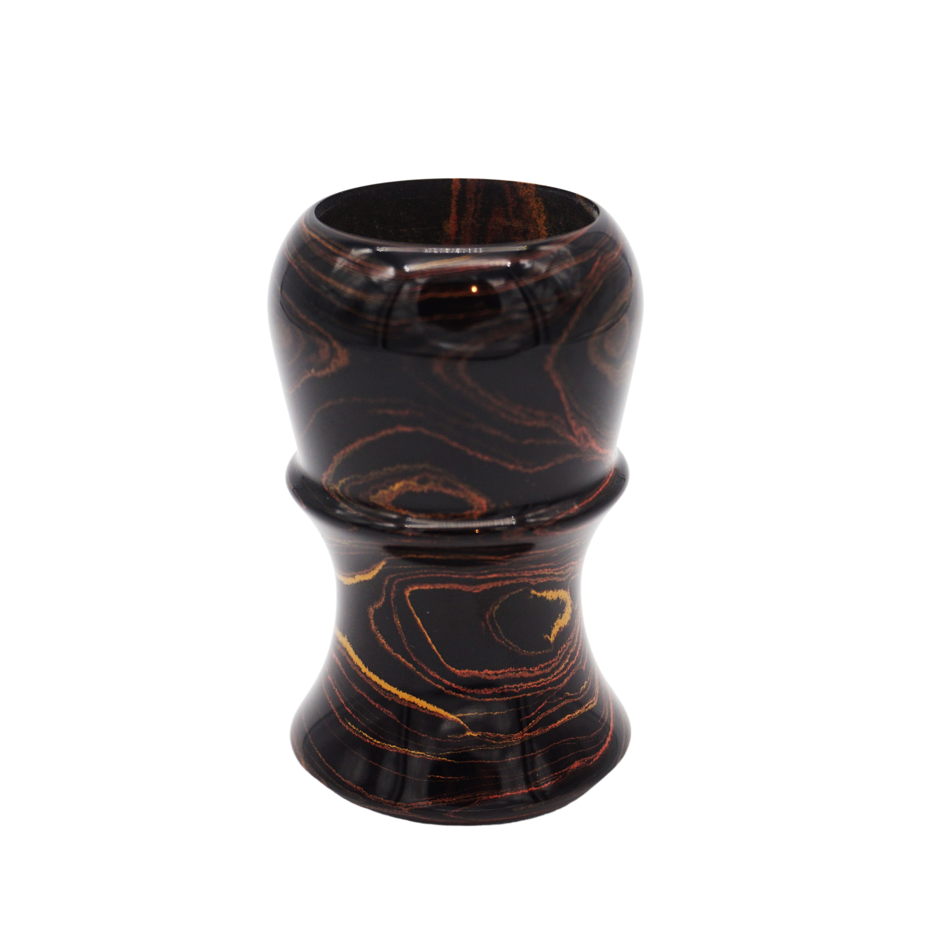 Premium Handmade Honey Ebonite Shaving Brush Handle - Compatible with 24mm & 26mm Knots - Perfect for Wet Shaving & Grooming Gifts