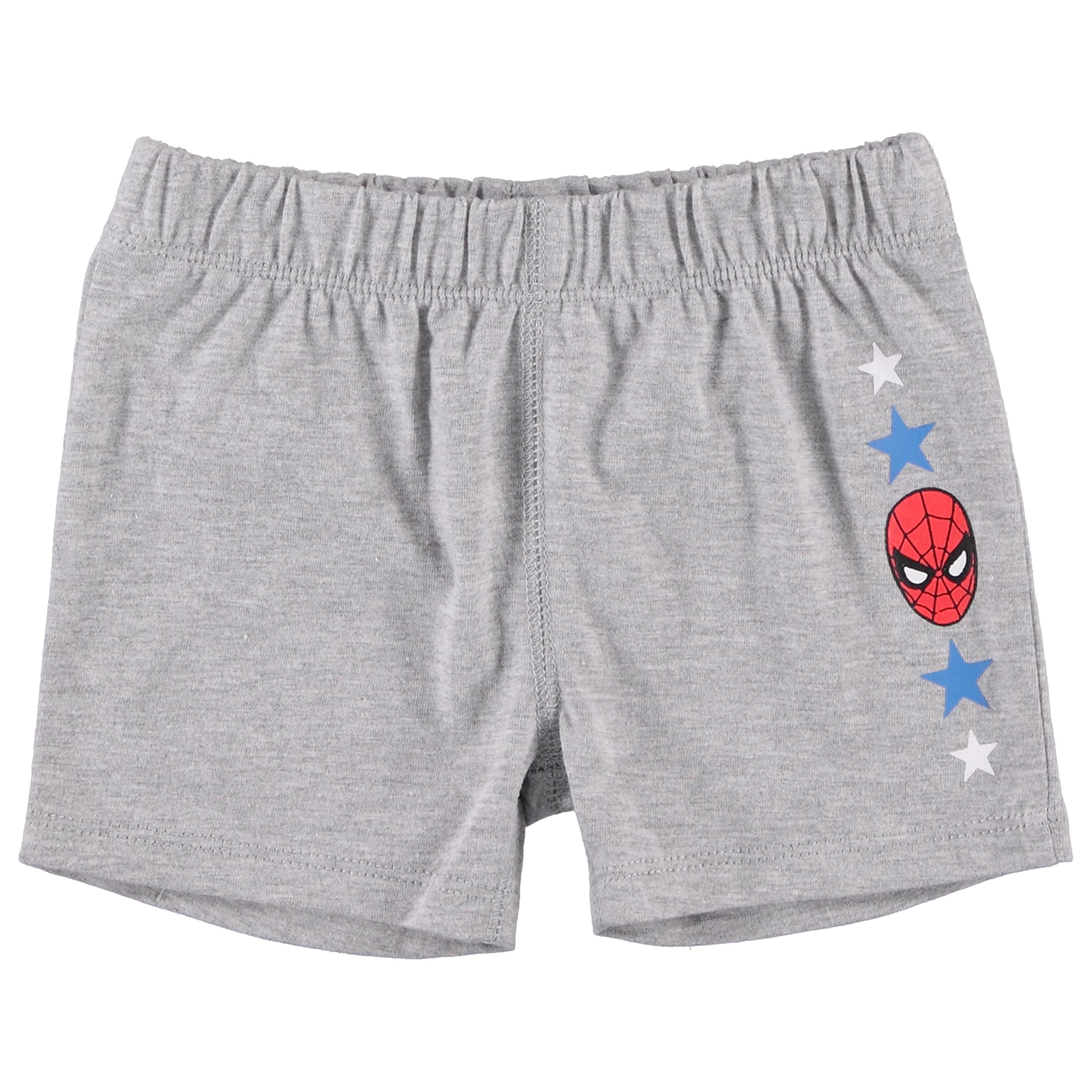 Marvel Spiderman Avengers Baby Boys Short Sleeve Bodysuit - Superhero Character Infant Newborn Clothes for Playtime & Photo Shoots