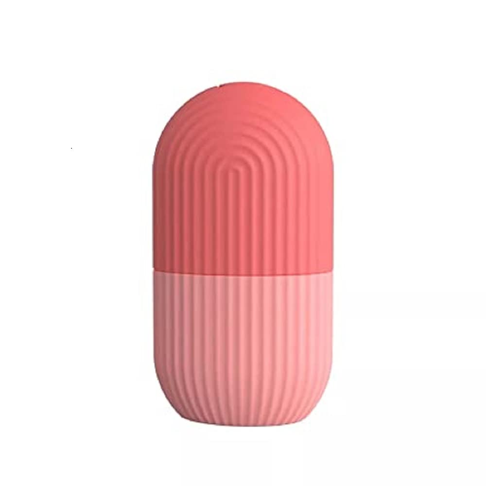 UNSIYAT Ice Roller for Face - Cooling Facial Massage Tool, Skin Care Ice Roller for Puffiness & Dark Circles Relief, Reusable Silicone Ice Cube Mold for Beauty & Relaxation (Pink) - Perfect for Morning Routine, Post-Workout Recovery & Spa Treatments