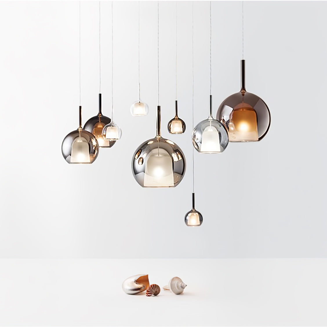 Modern Glo Pendant Light - Elegant Hanging Fixture for Kitchen Island, Dining Room & Bedroom - Dimmable LED Chandelier with Adjustable Height - Perfect for Home Decor & Interior Lighting