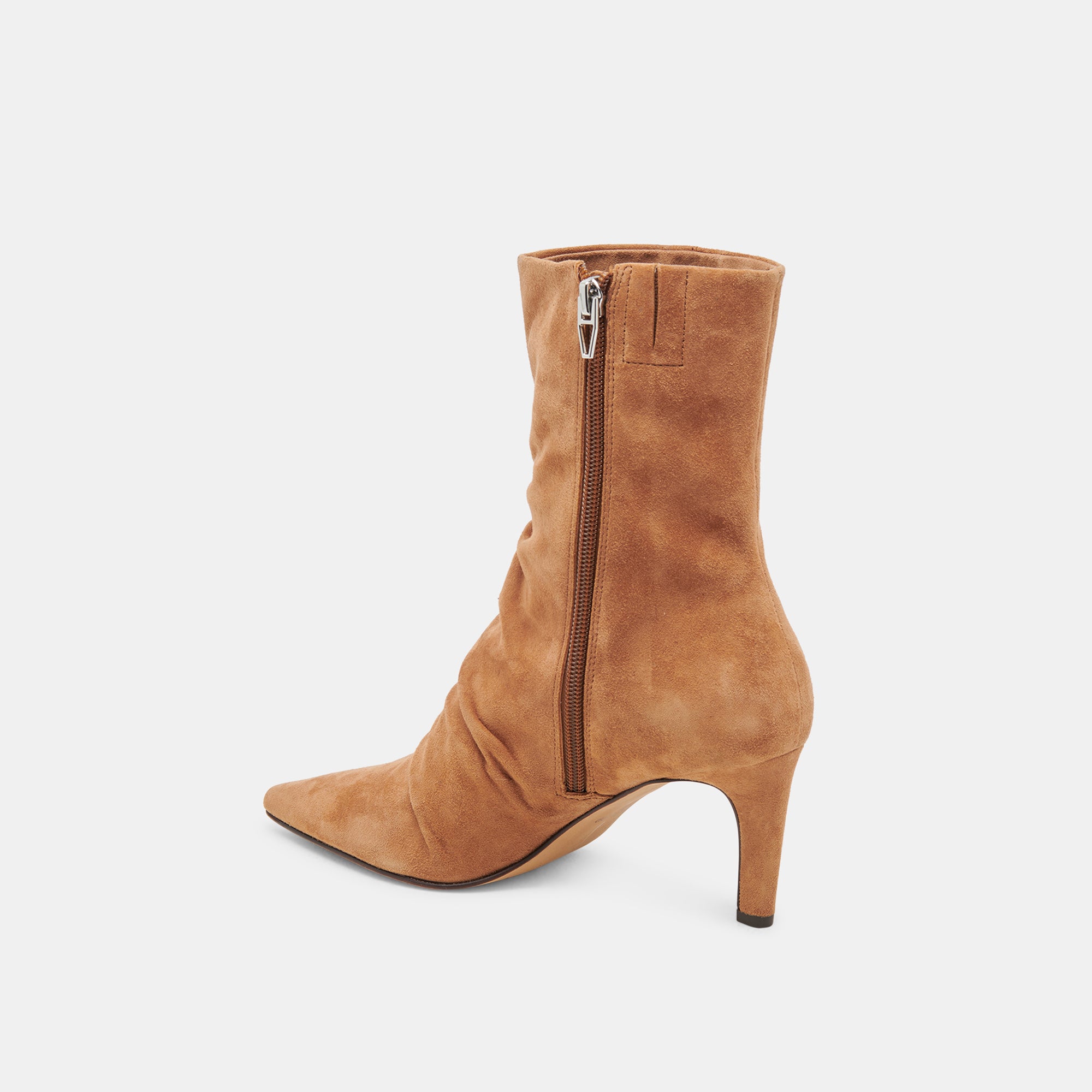 FERNLY Women's Pecan Suede Boots - Comfortable Ankle Booties for Fall & Winter | Casual, Office & Outdoor Wear