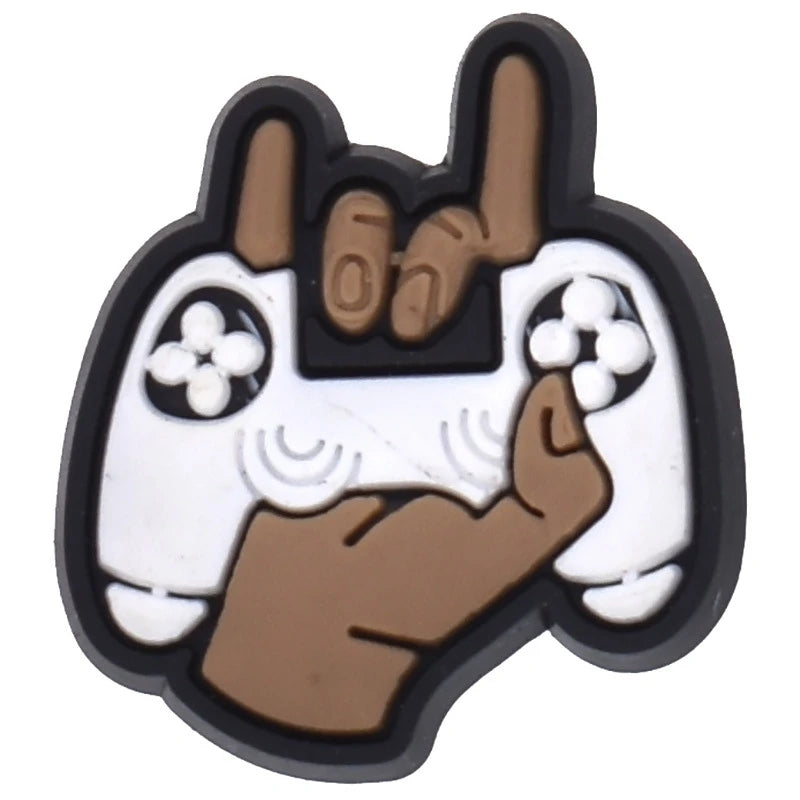 Gaming Shoe Charms for Crocs - Game Controller Badges for Women & Kids - Shoe Pins & Decorative Buckles for Sandals, Jeans & Shoes - Perfect Christmas Gift & Fashion Accessories (Great for Cosplay, Gamer Parties & Everyday Style)