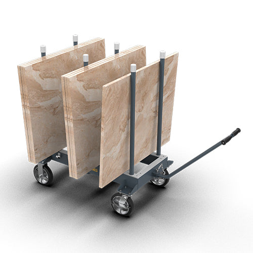 Abaco Slab Rack Dolly - Heavy Duty Moving Cart for Stone, Granite & Marble Slabs - Perfect for Construction Sites & Stone Fabrication Workshops