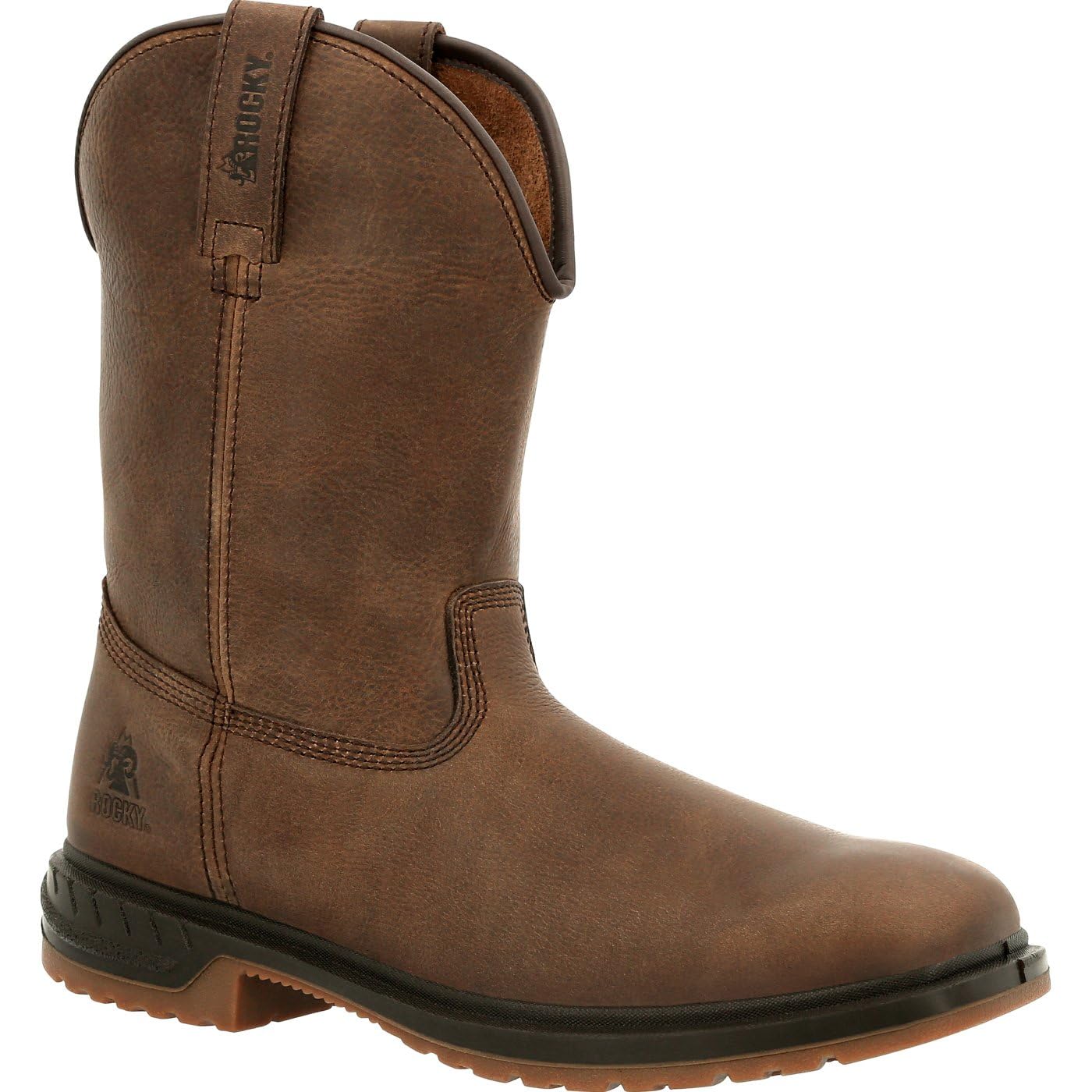 ROCKY Men's RKW0346 Western Cowboy Boots - Durable Leather Work Boots for Riding, Hiking & Outdoor Activities