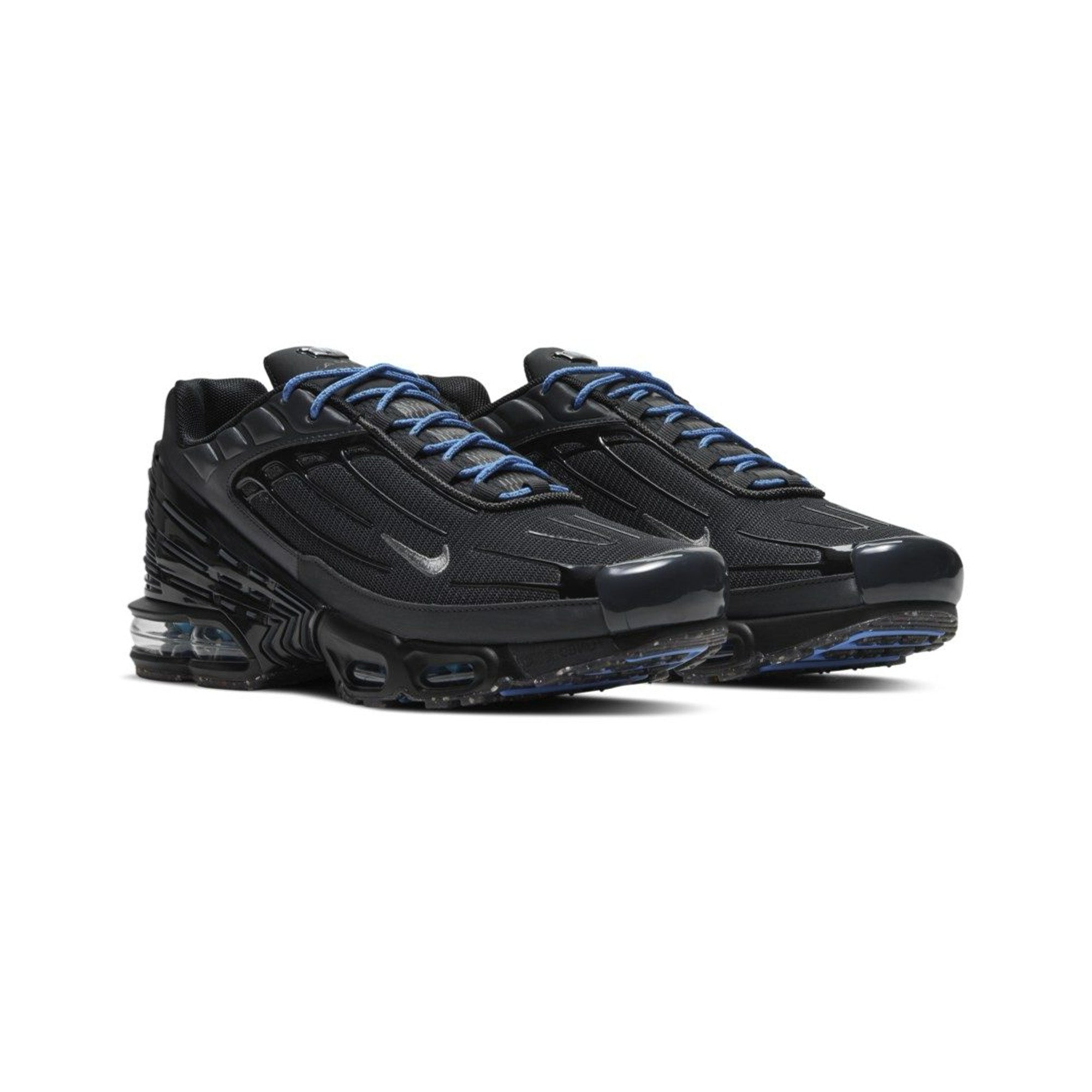 Nike Air Max Plus 3 'Black Blue' Men's Running Shoes (2020) - Lightweight Cushioned Sneakers for Gym Workouts & Casual Streetwear