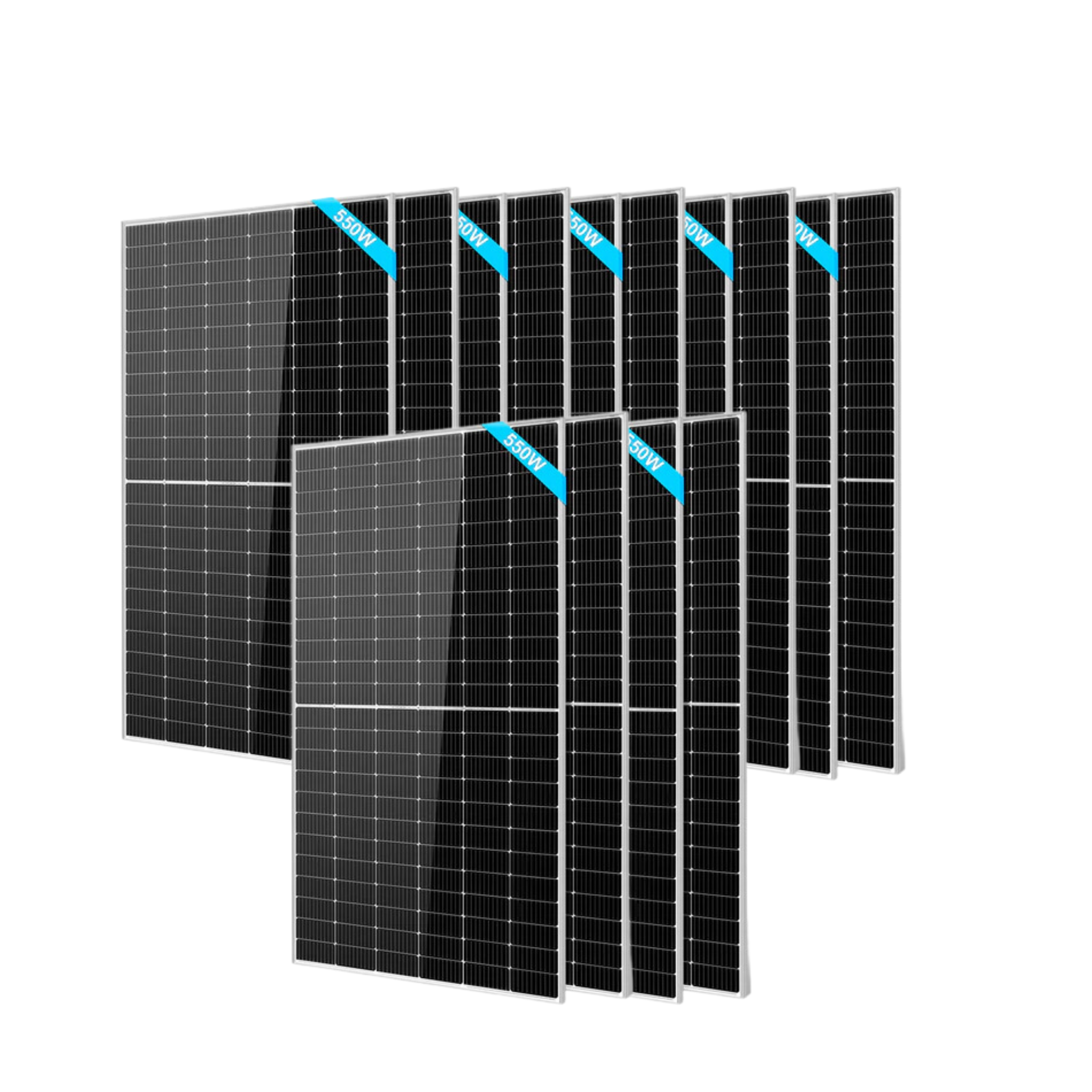 SunGoldPower 550W Monocrystalline PERC Solar Panel - High Efficiency 550 Watt Solar Module for Home, RV & Off-Grid Power | SG-550WM | Durable Weather-Resistant Design for Outdoor Energy Solutions
