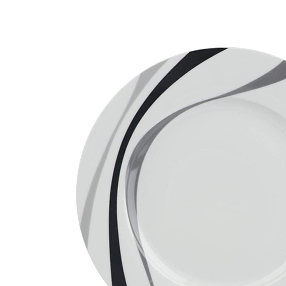Amazon Basics 18-Piece Kitchen Dinnerware Set - 6 Plates, Bowls & Mugs, Durable Porcelain for Everyday Use | Complete Cookware Set with Non-Stick Pots, Pans & Utensils (15-Piece) | Perfect for Family Dinners, Entertaining Guests & Meal Prep