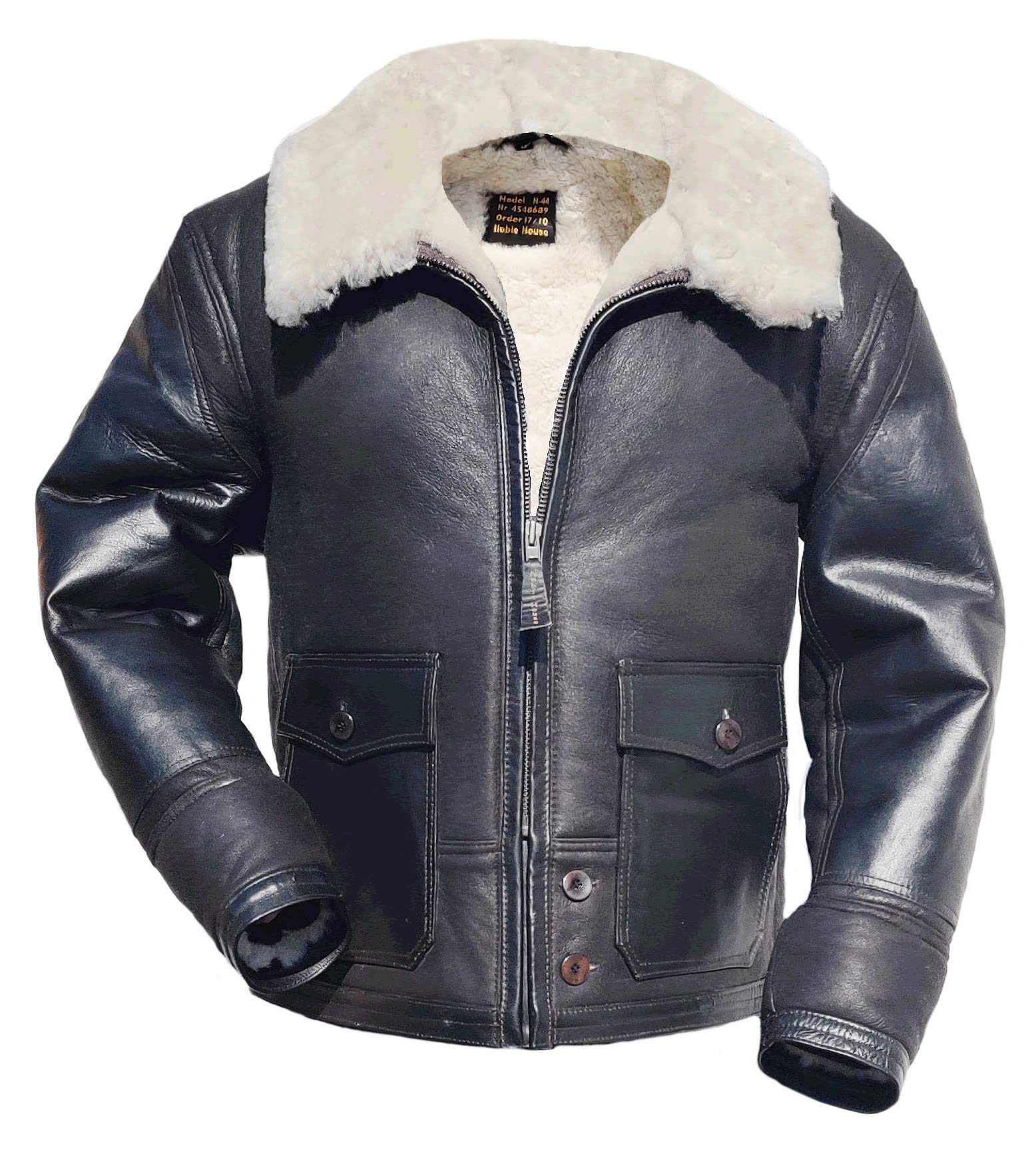 Noble House M-44 Pilot Jacket - Vintage Aviator Bomber Jacket for Men | Military Style Outerwear for Casual Wear & Outdoor Adventures