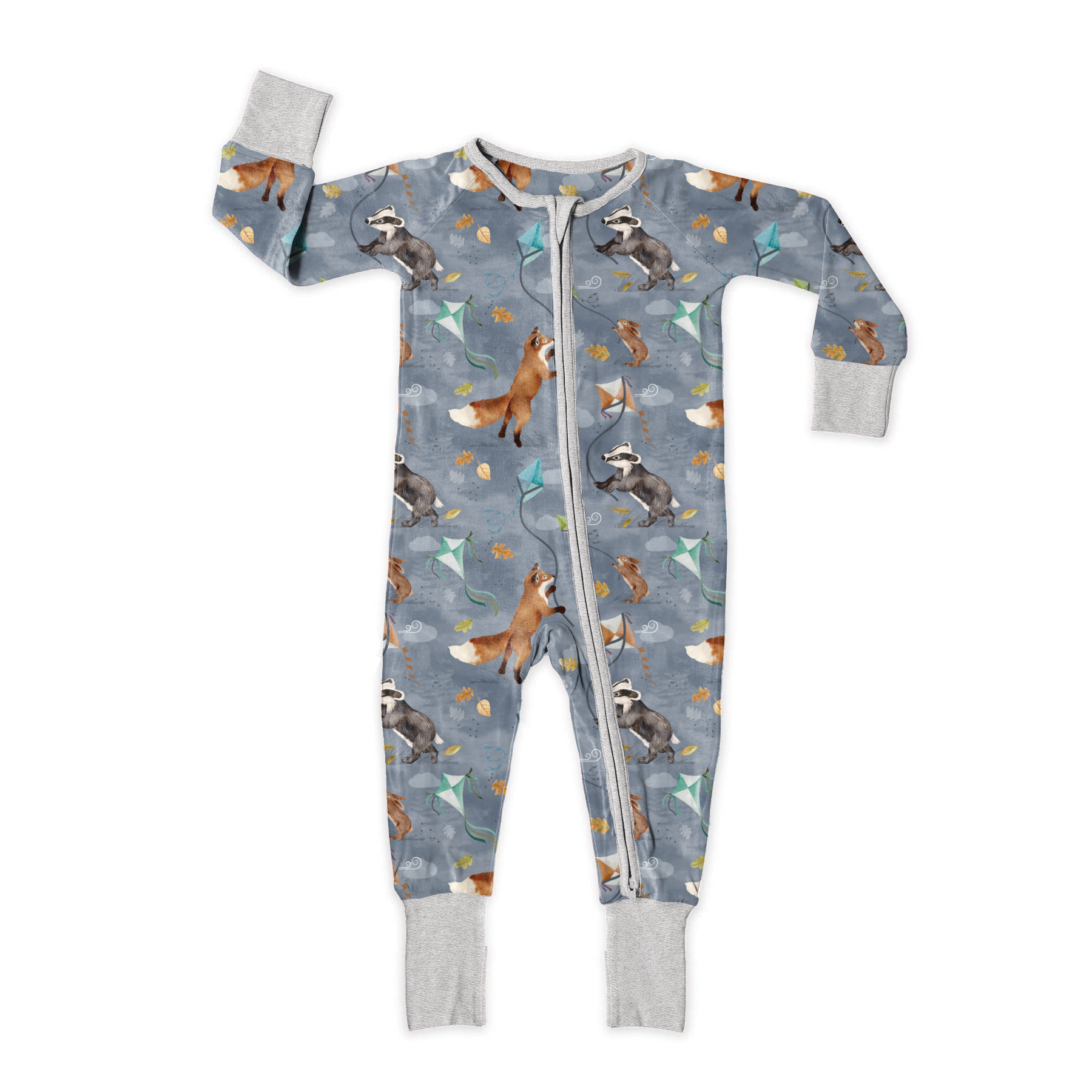 Stormy Skies Zip Romper for Baby - Soft & Cozy One-Piece Outfit | Perfect for Playdates, Daycare & Family Outings