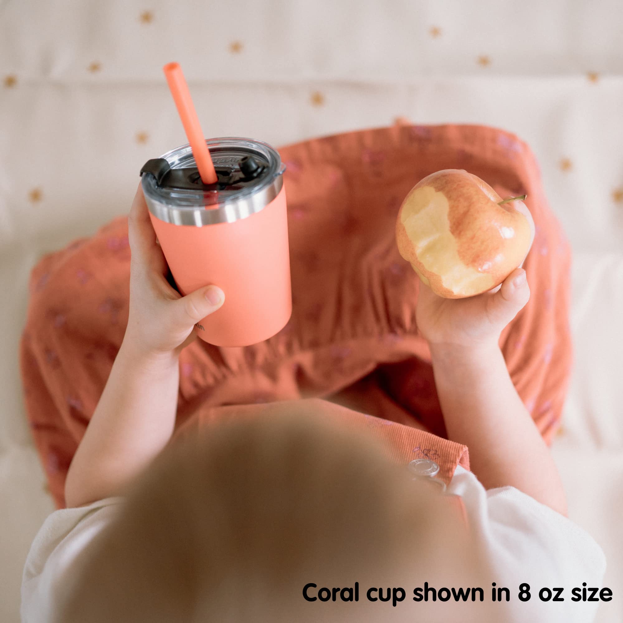 CUPKIN 20 oz Stainless Steel Insulated Tumbler with Lid & Straw - Double Wall Vacuum Insulated Travel Mug for Hot & Cold Drinks - Perfect for Coffee, Tea, Water & Smoothies - Ideal for Office, Gym, Hiking & Road Trips